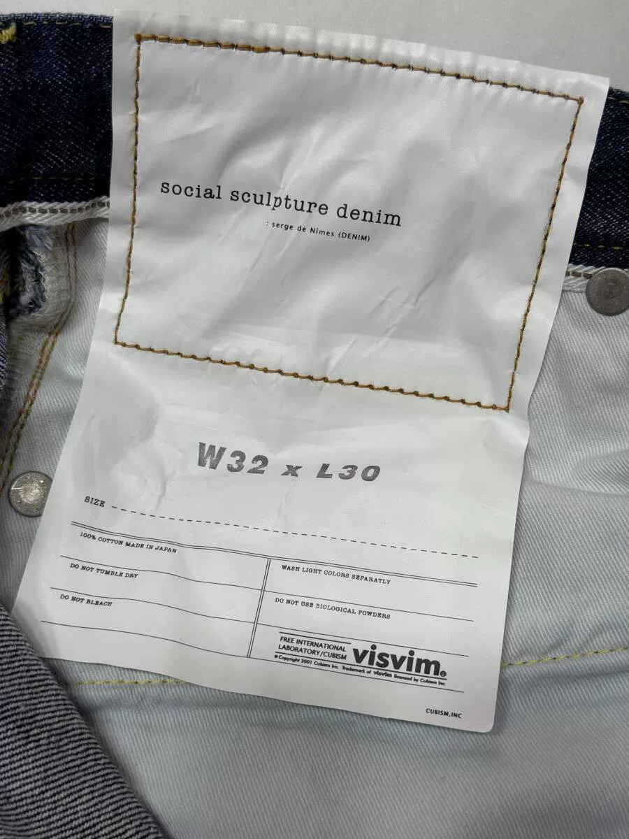 visvim Social Sculpture 01 Wide Jeans — back