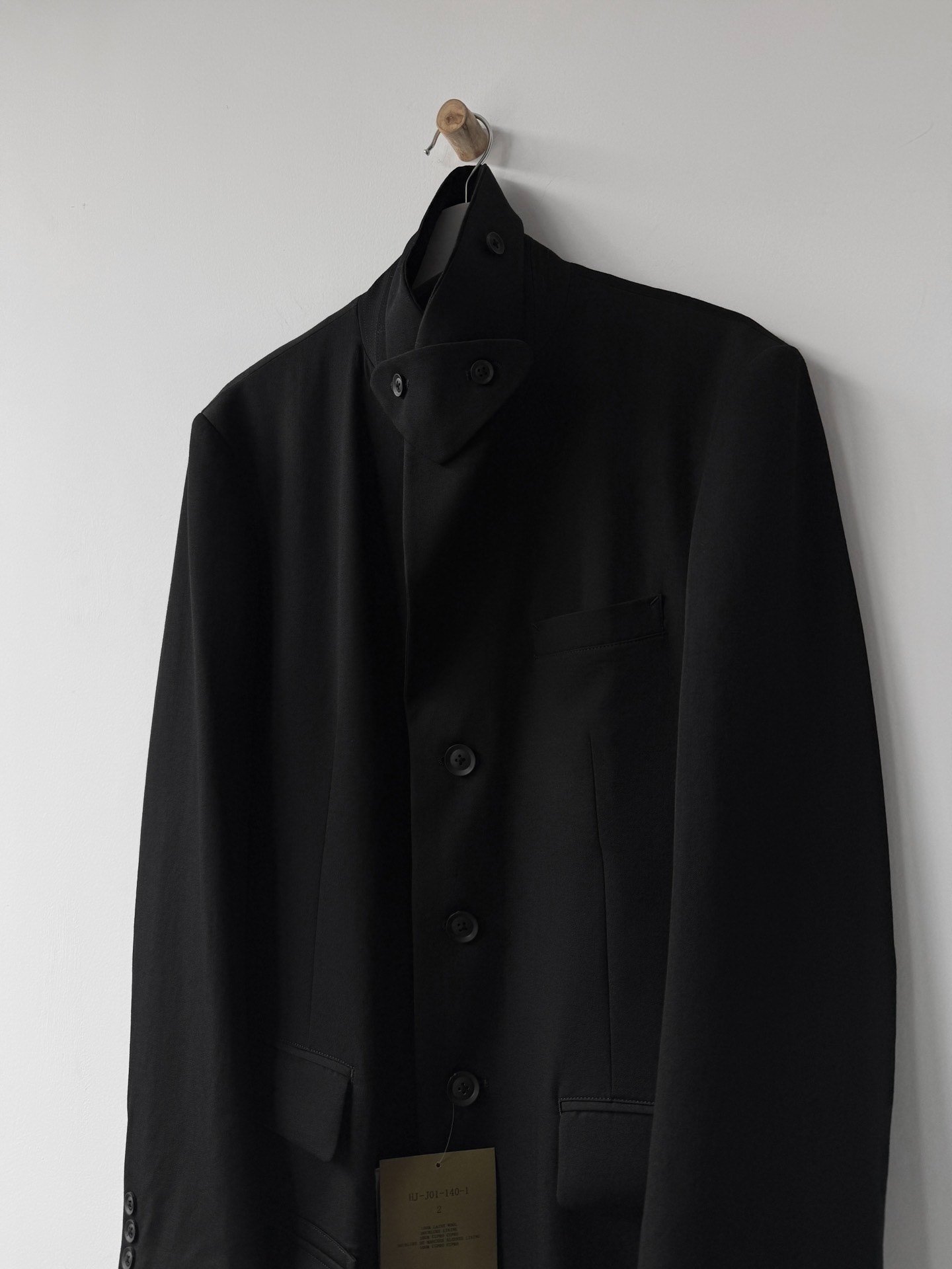 Yohji Yamamoto 23AW Doctor's Wool Coat — back
