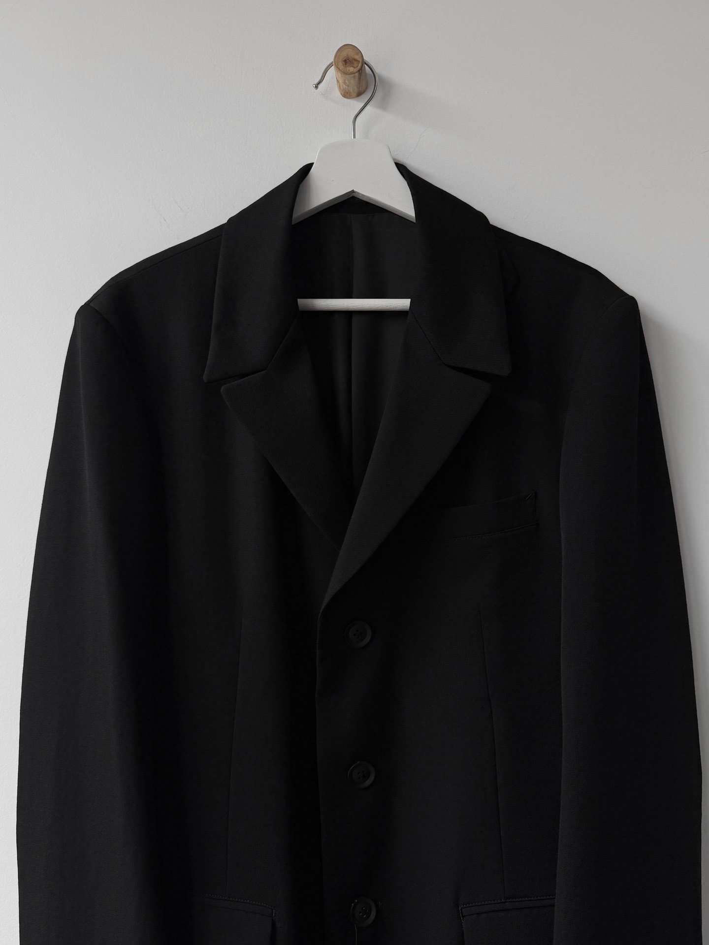 Yohji Yamamoto 23AW Doctor's Wool Coat — front