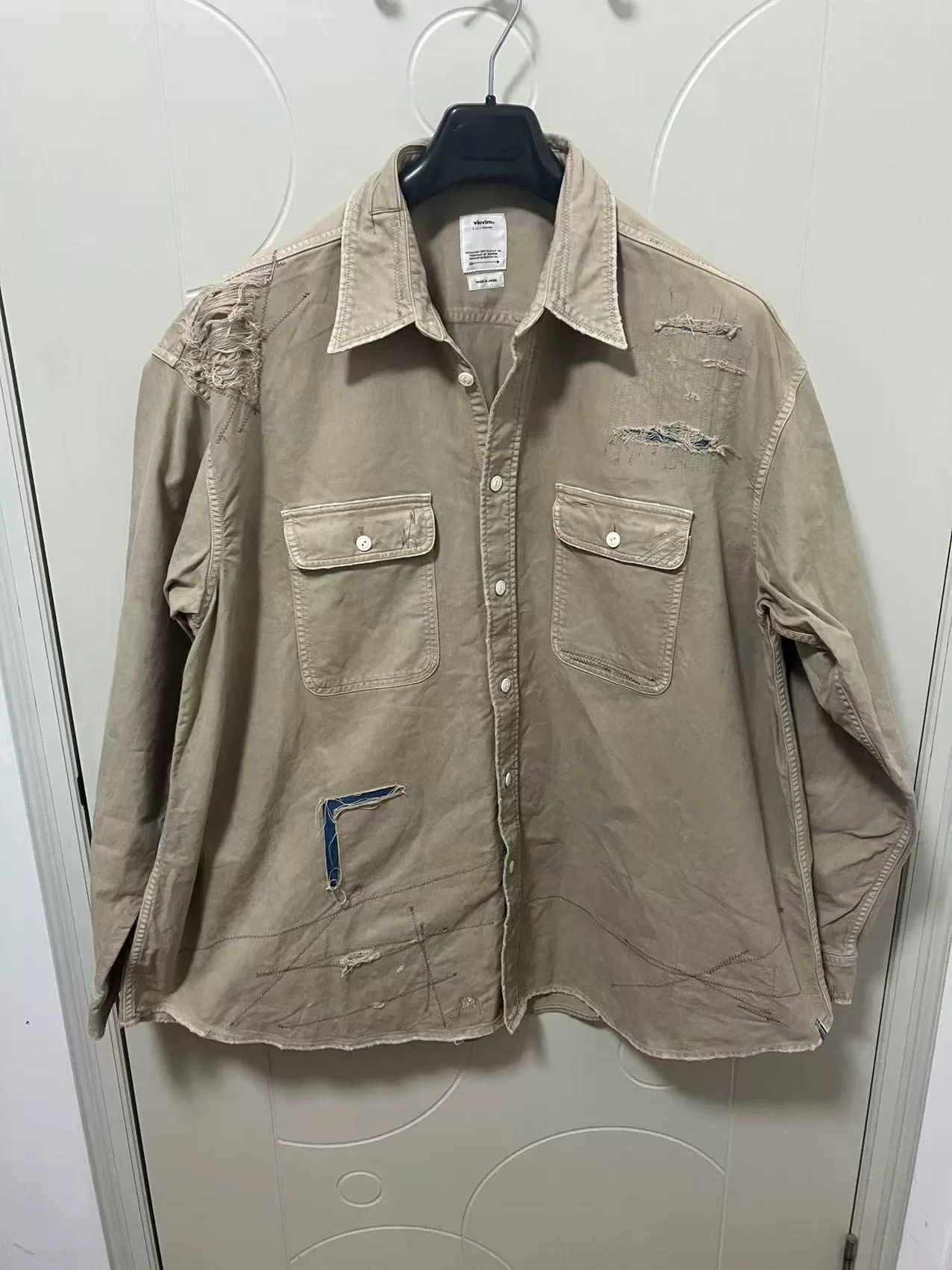 visvim grand crash long-sleeve shirt