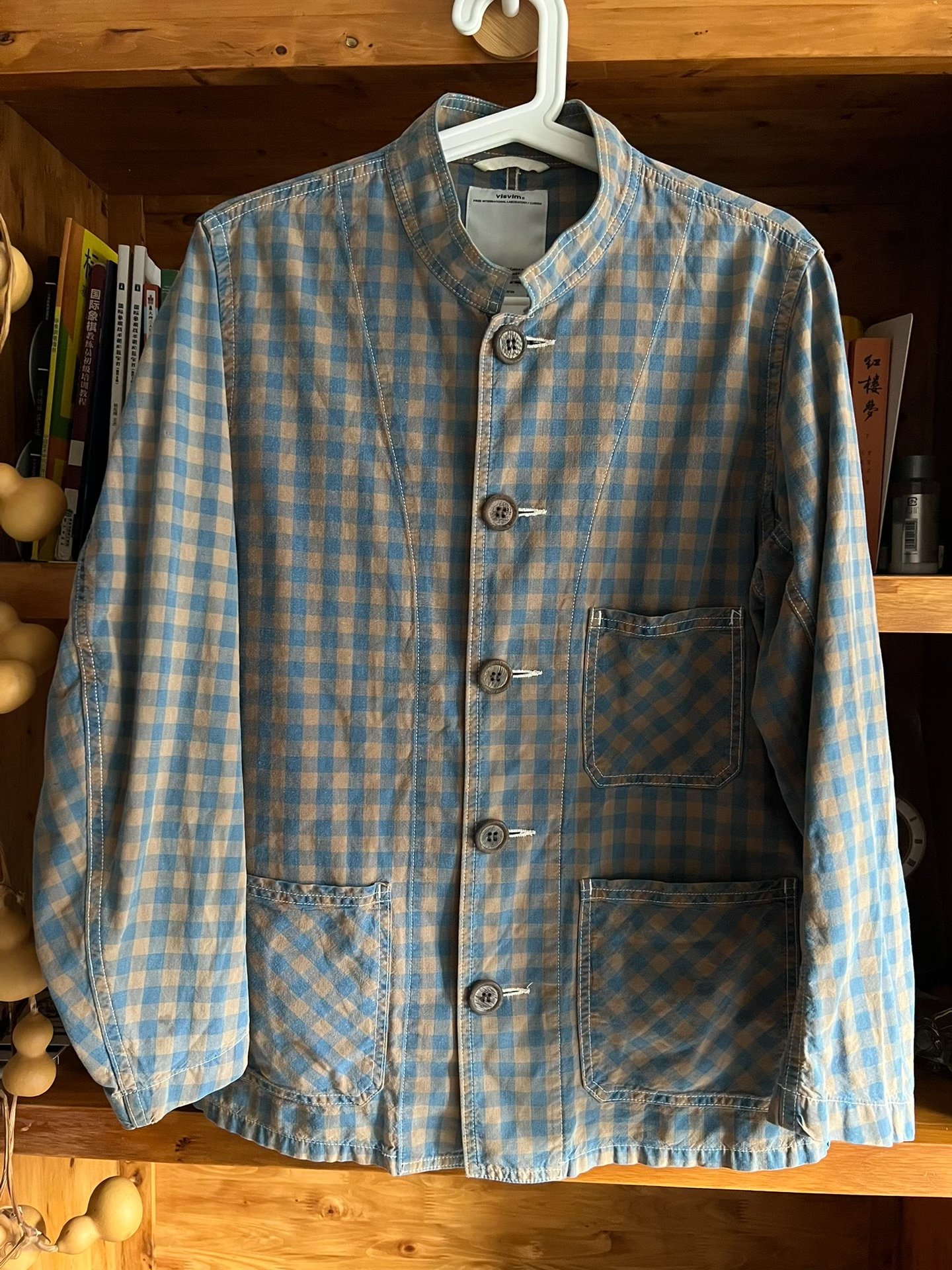 visvim 2012 Indigo Check Three-Pocket Jacket