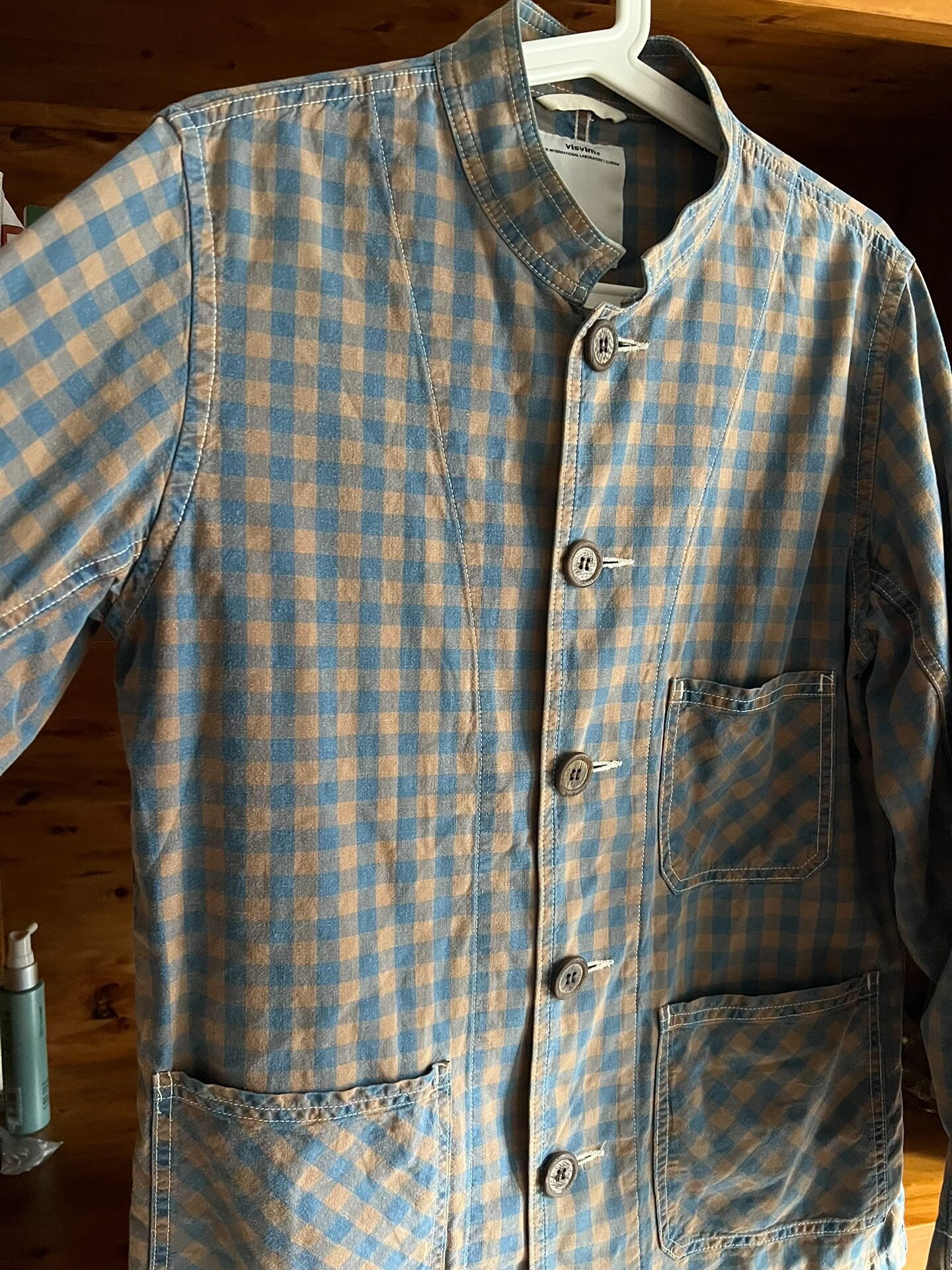 visvim 2012 Indigo Check Three-Pocket Jacket — back