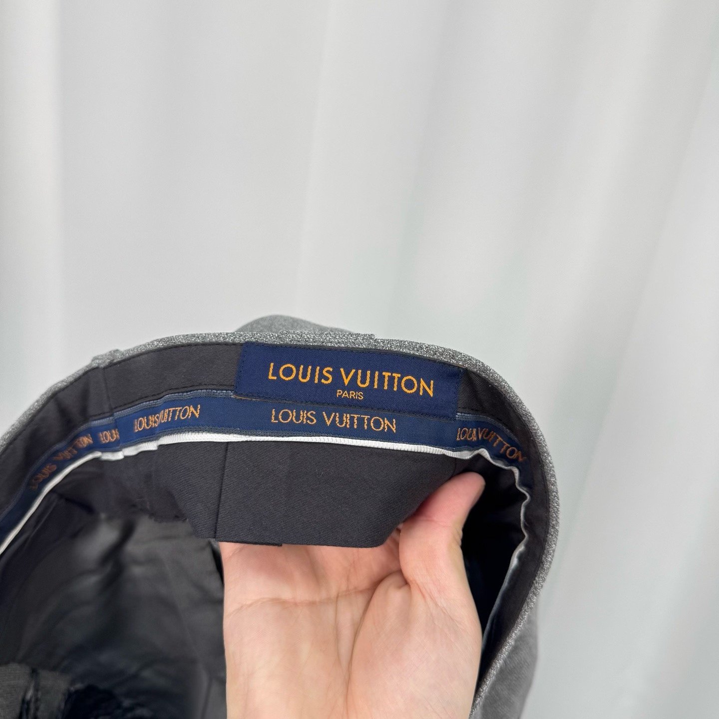 Louis Vuitton Graffiti Wool Tailored Shorts — label