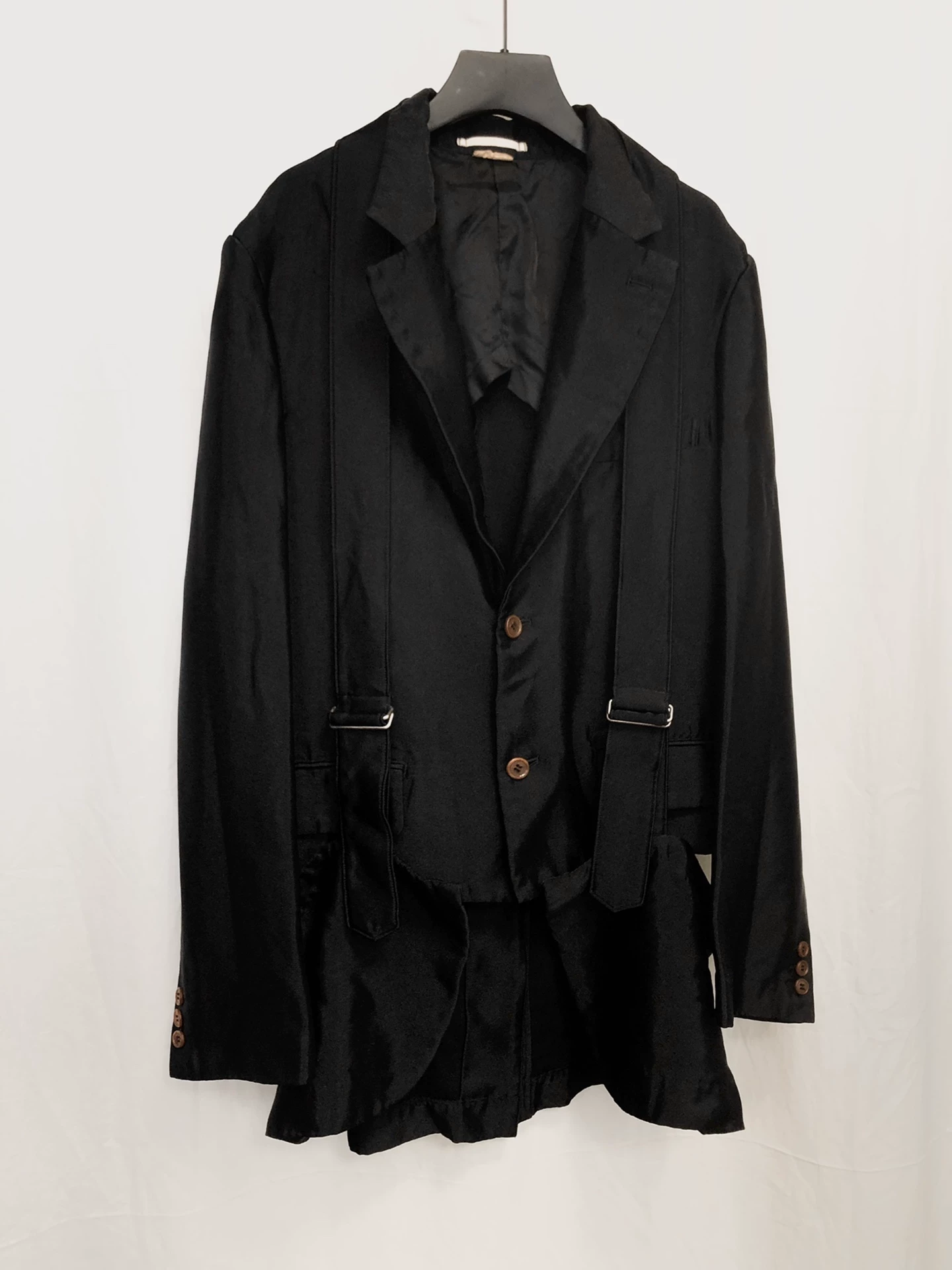 Comme des Garçons 20SS Deformed Strap Blazer — front