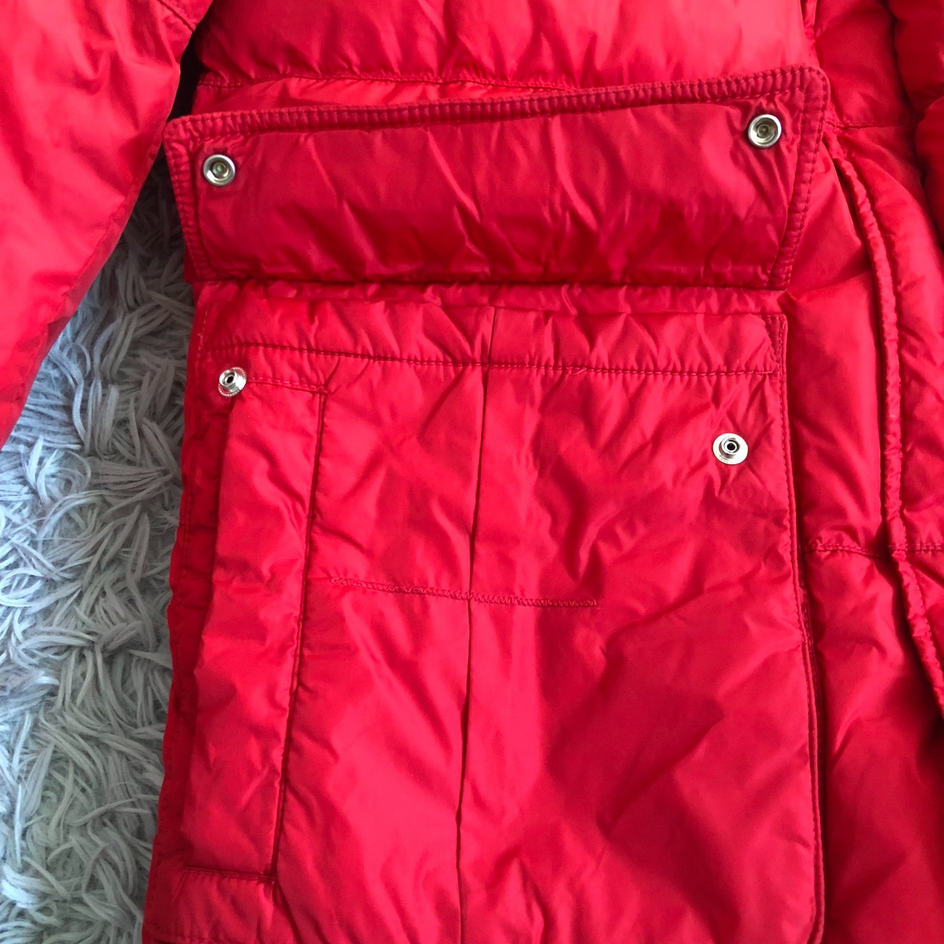 Dsquared2 Red Puffer Jacket — detail