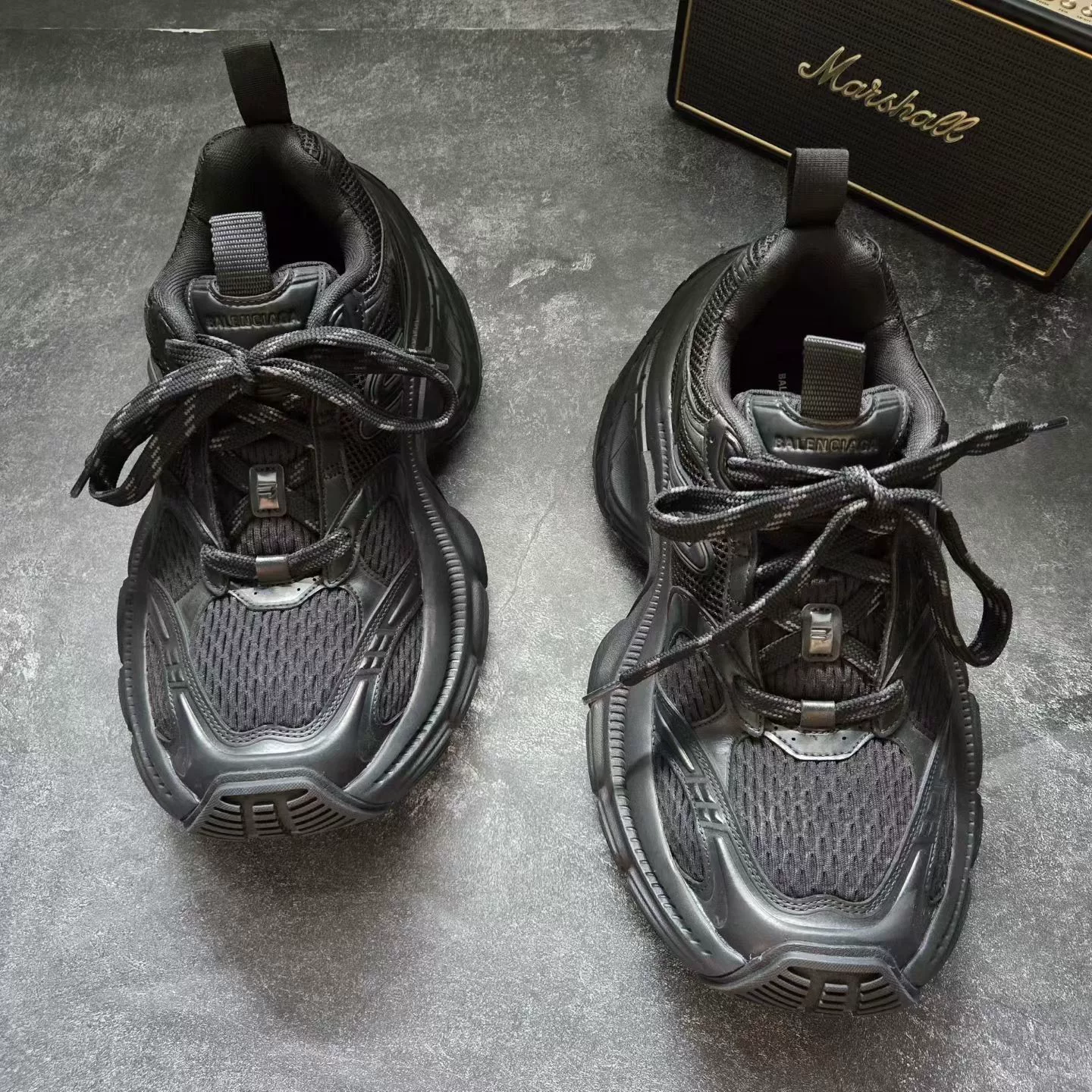 Balenciaga 10XL Black Dad Shoes — detail