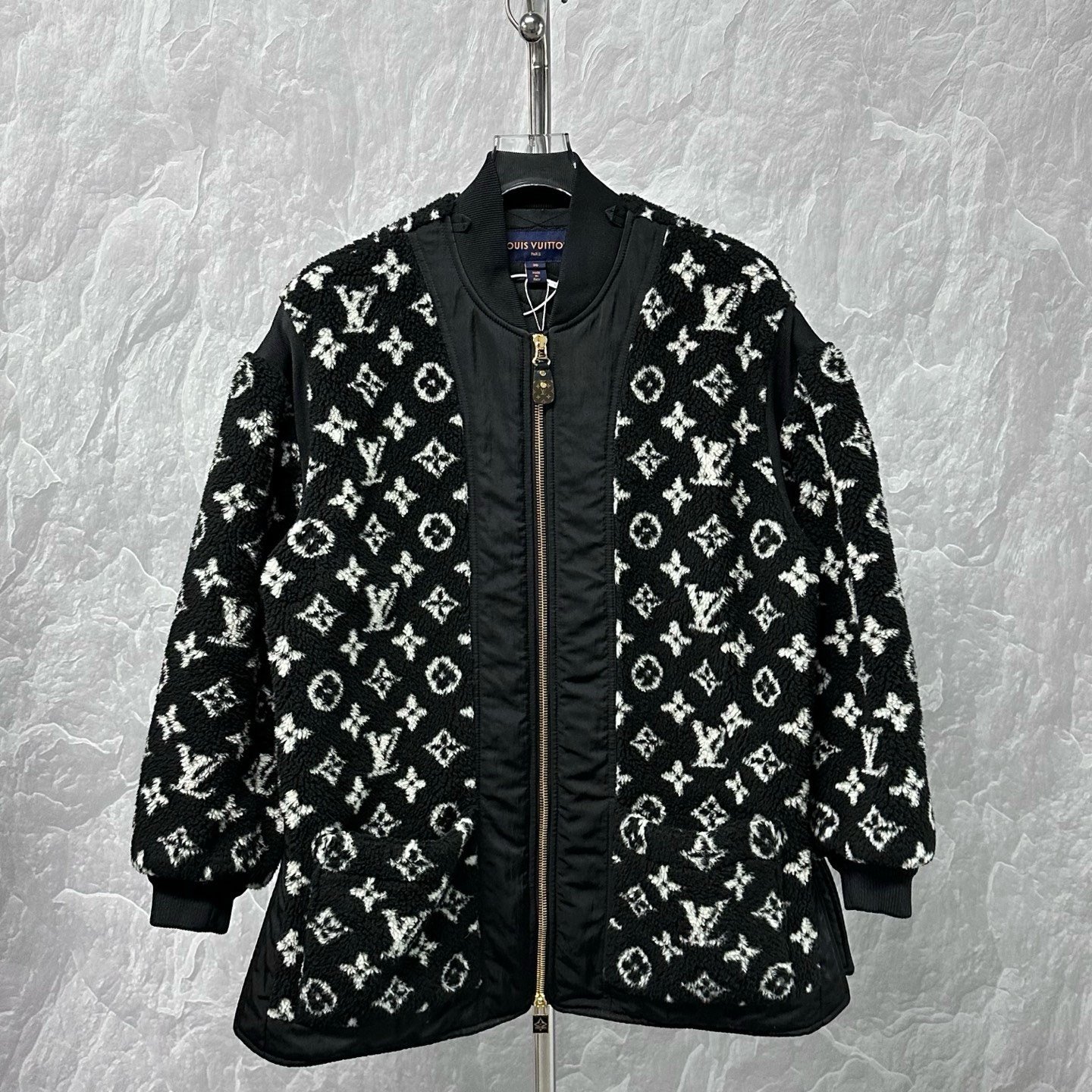Louis Vuitton SS24 Ski Monogram Teddy Coat — front