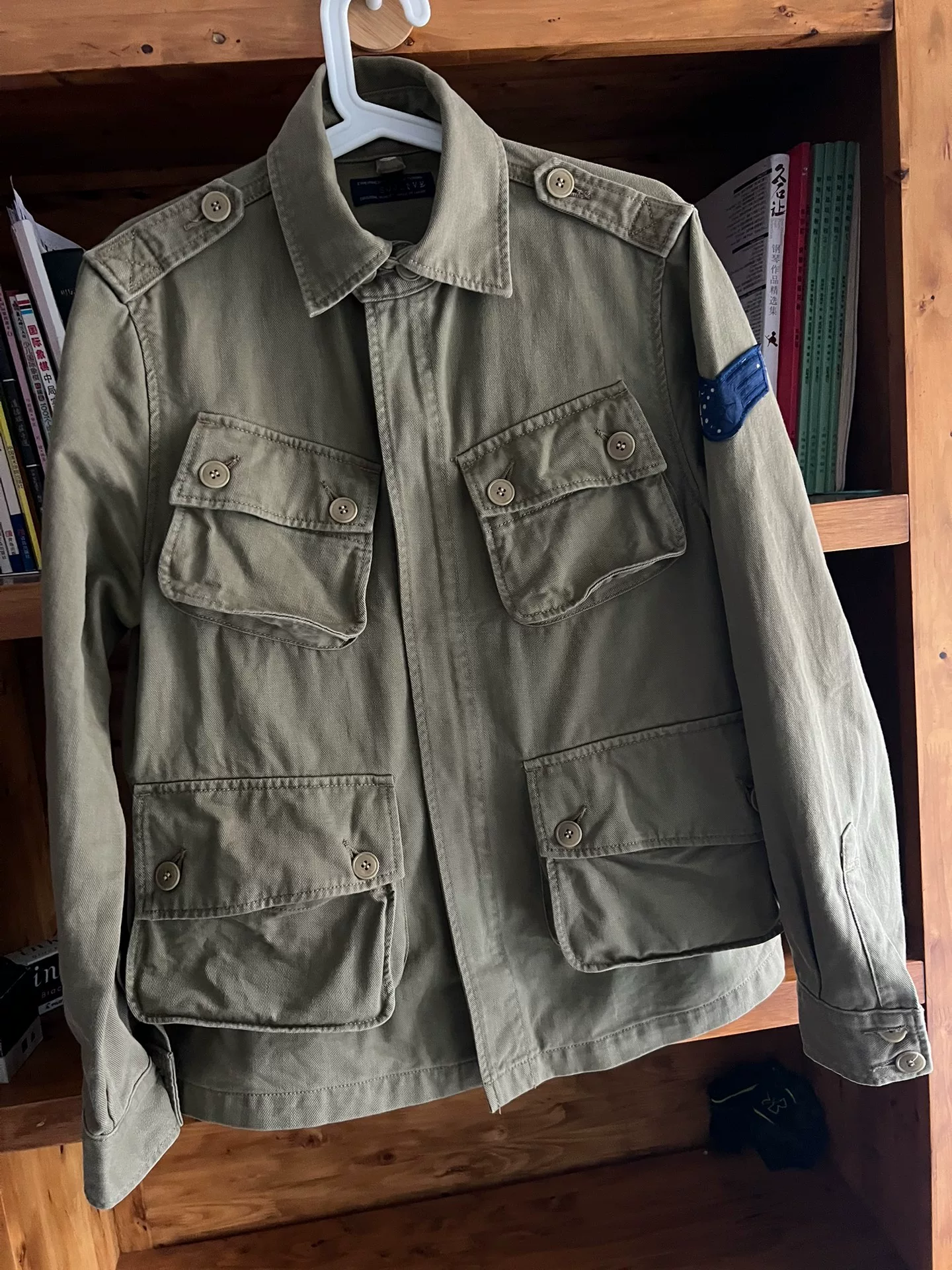 Soulive Japan Blue Tropical Jungle Jacket — front