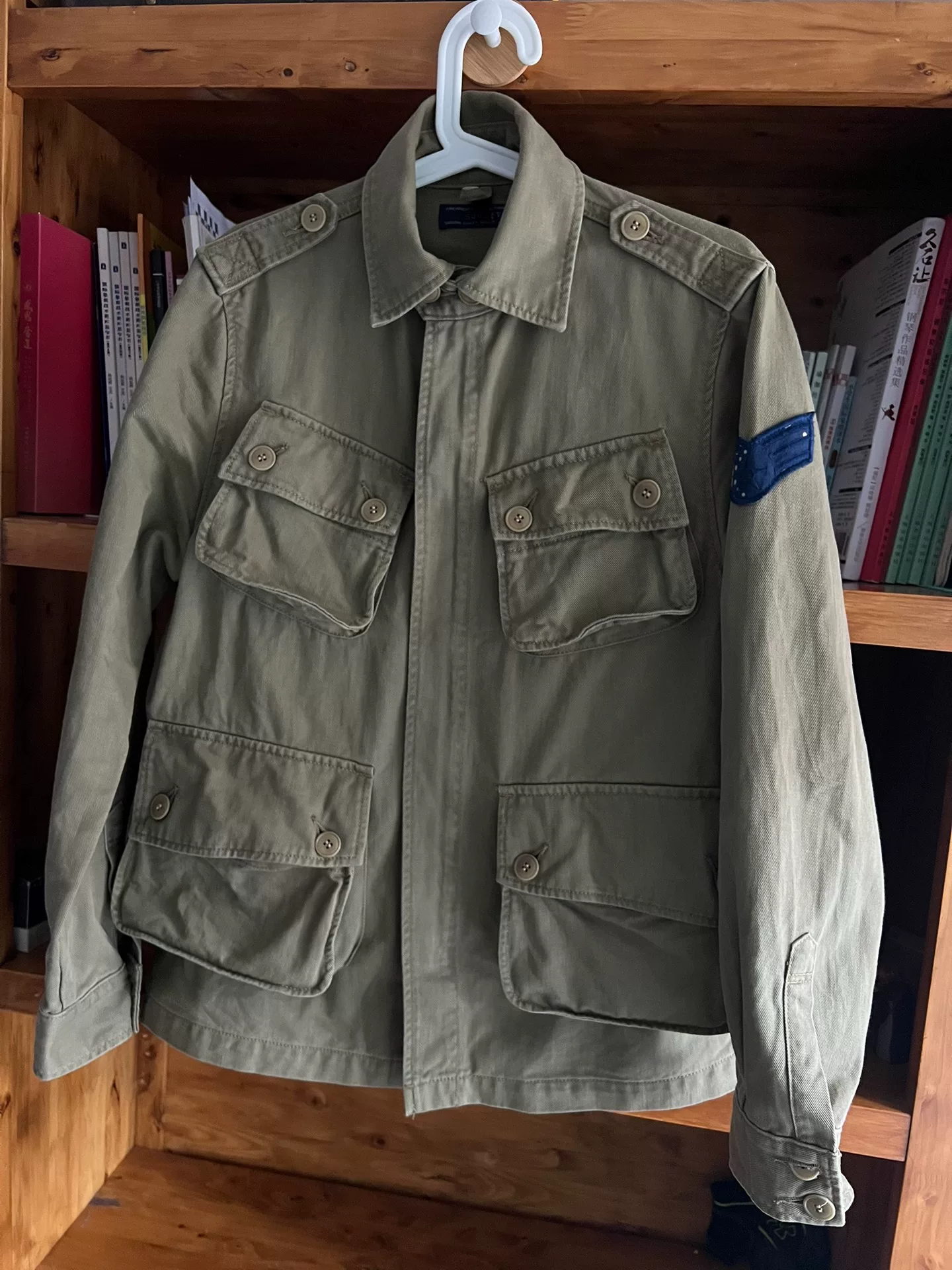 Soulive Japan Blue Tropical Jungle Jacket — detail