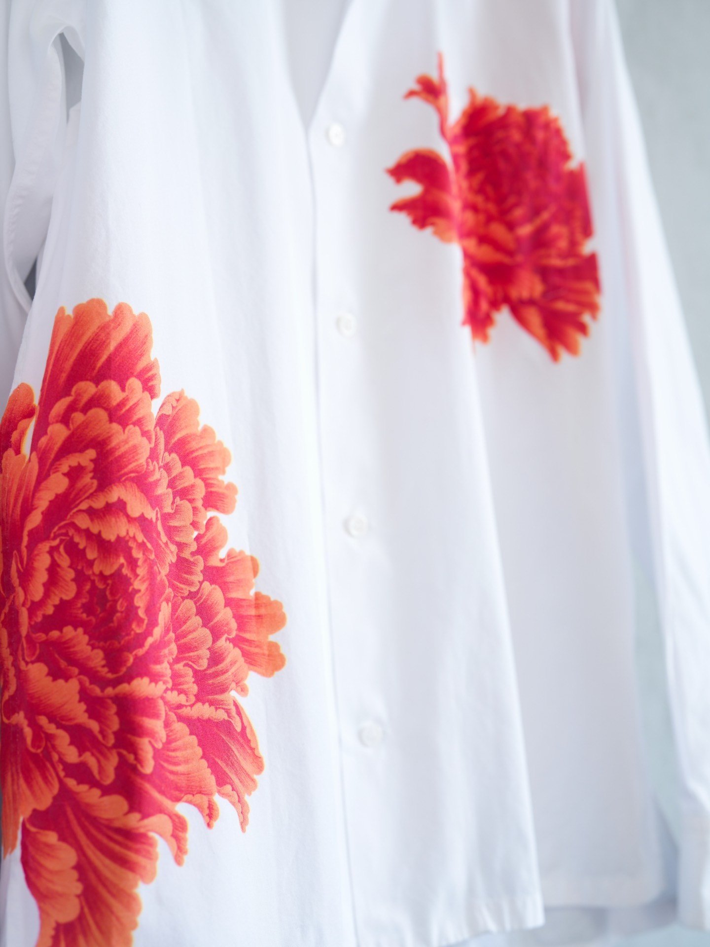 Yohji Yamamoto 05AW Peony Print Shirt — back