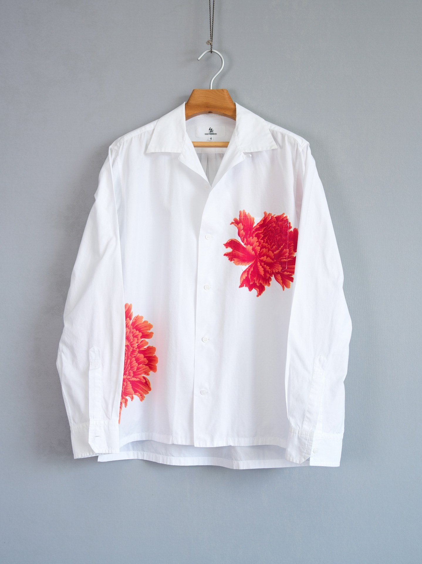 Yohji Yamamoto 05AW Peony Print Shirt