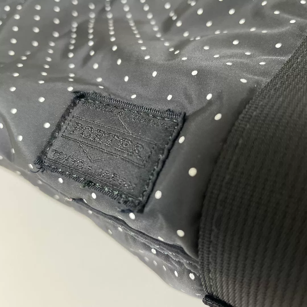 Head Porter Black Beauty Dot Boston Bag — detail