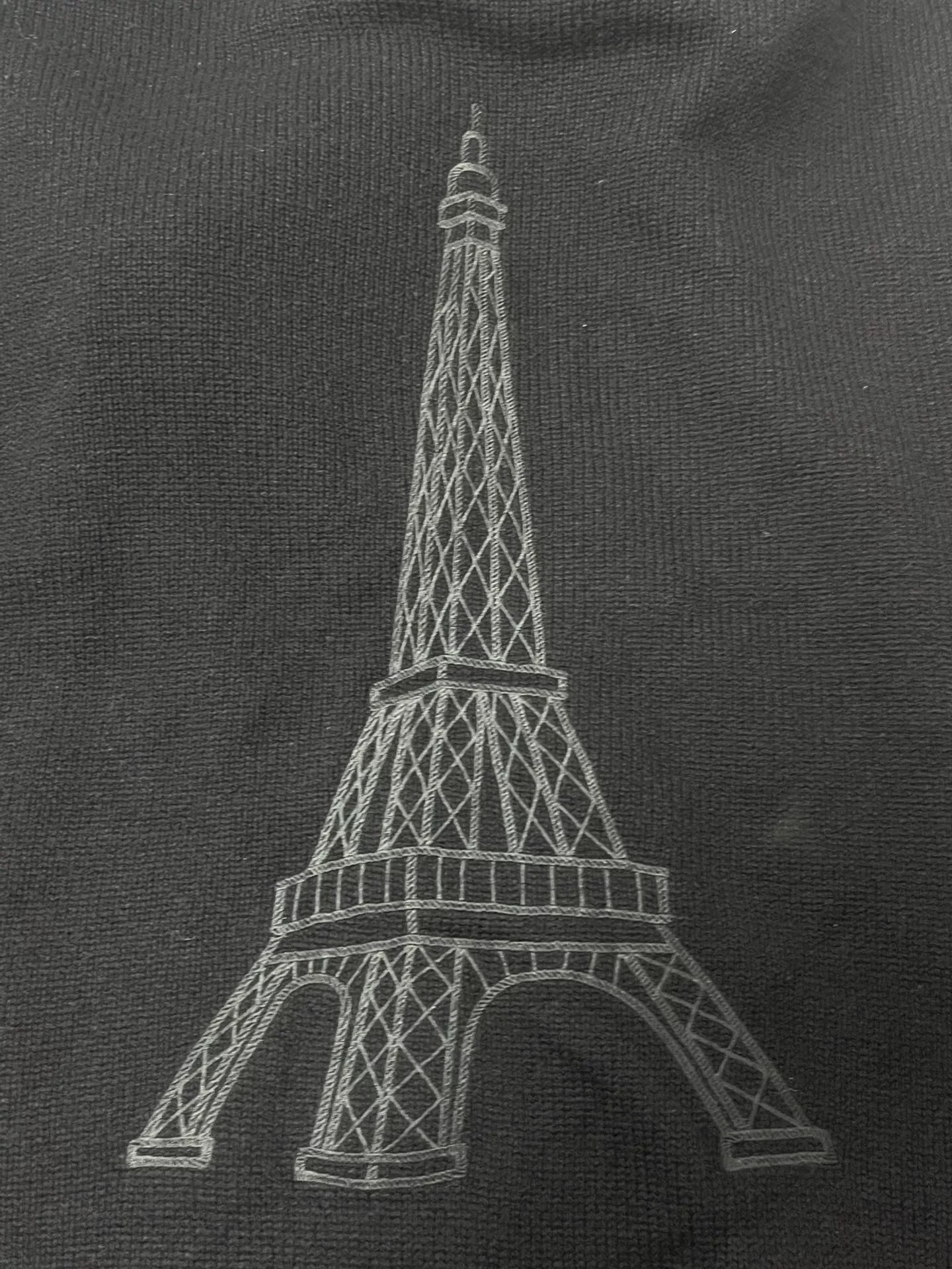 Balenciaga Paris Text High-Neck Sweater — detail