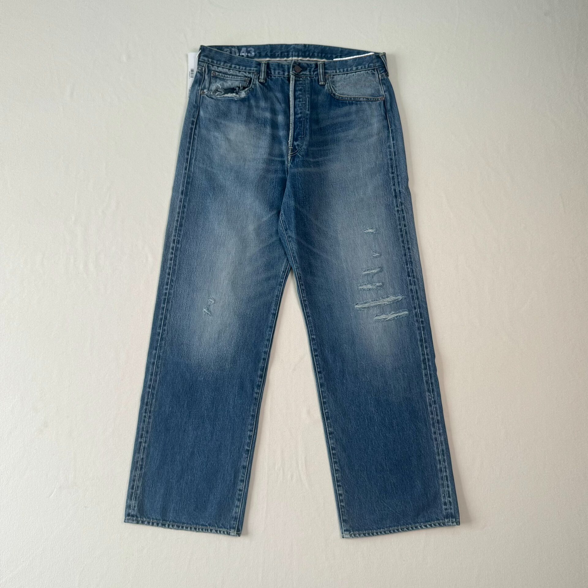 Visvim Social Sculpture 01 Wide Damaged Jeans