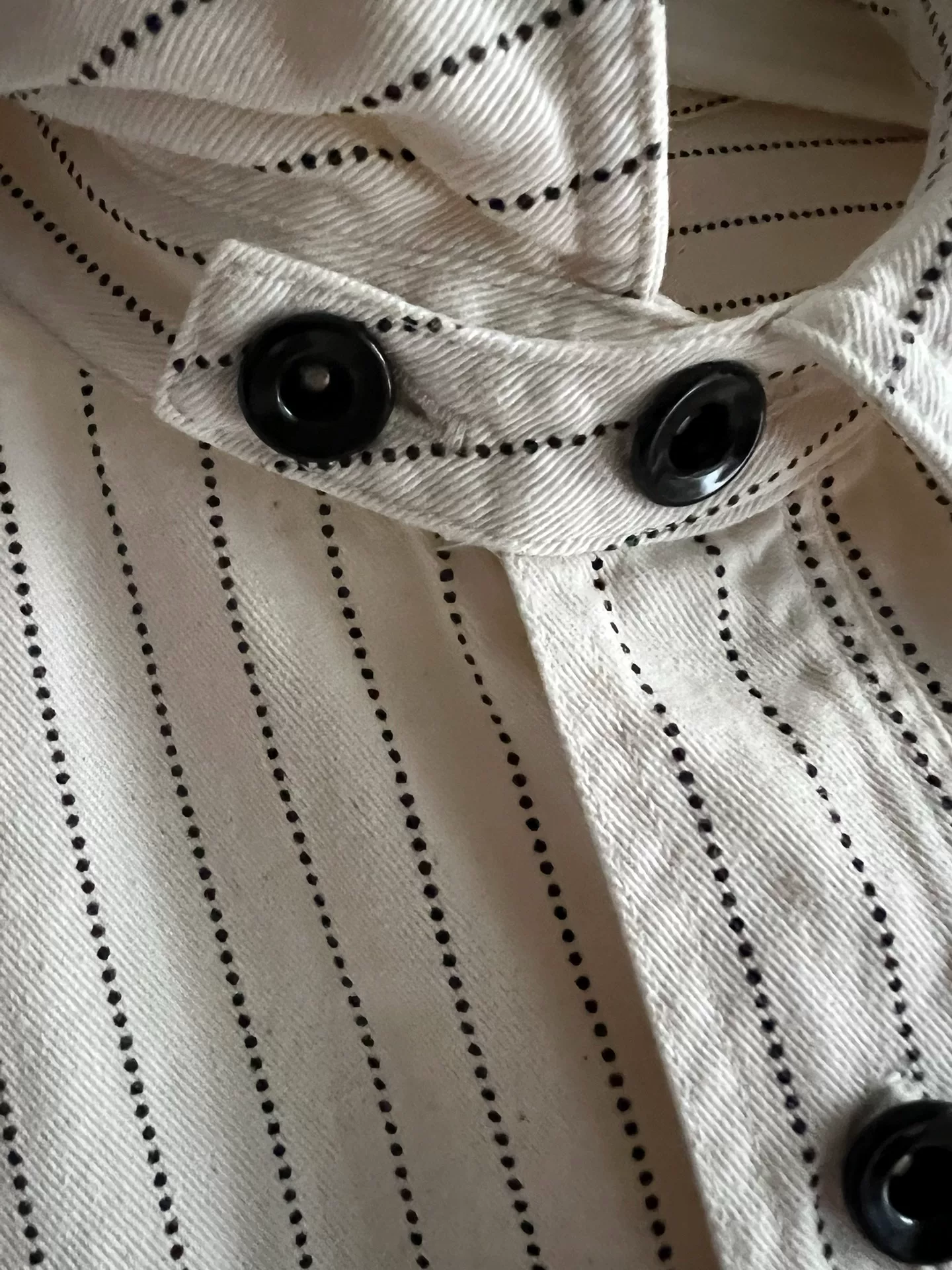 Sugar Cane White Wabash Work Shirt — label