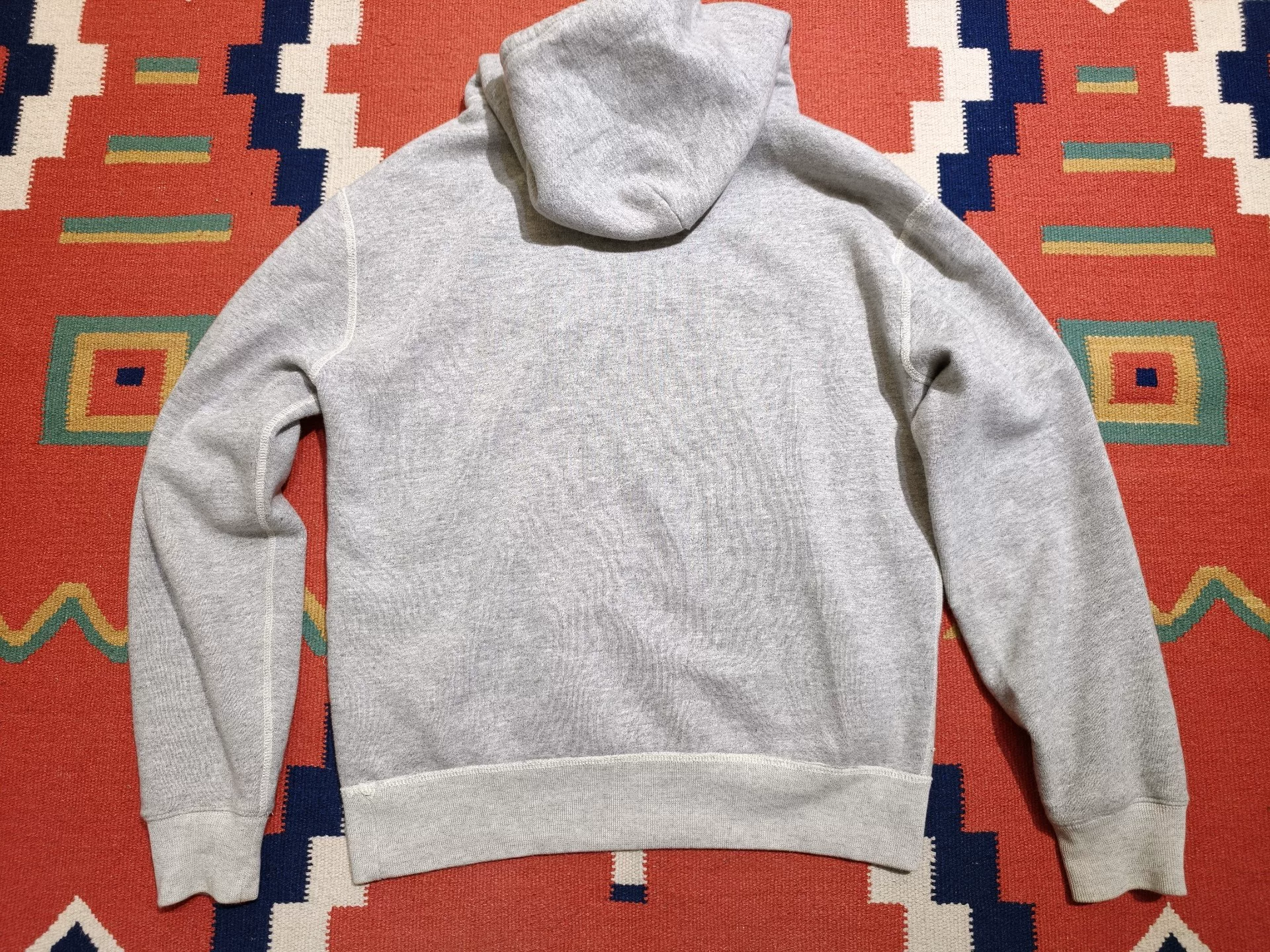 RL Polo Tiger Graphic Gray Hoodie — label