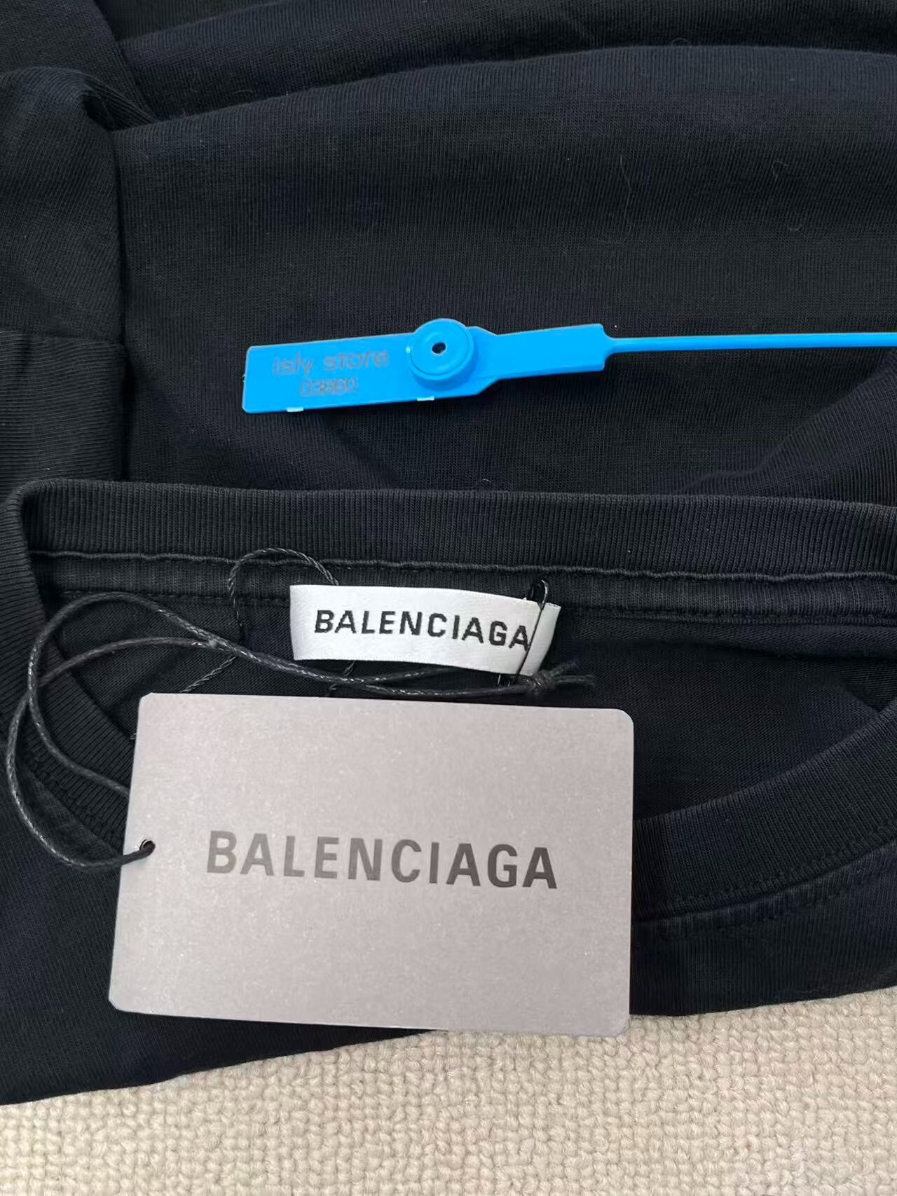 Balenciaga Red Logo Wheat Ear Short-Sleeve T-Shirt — back
