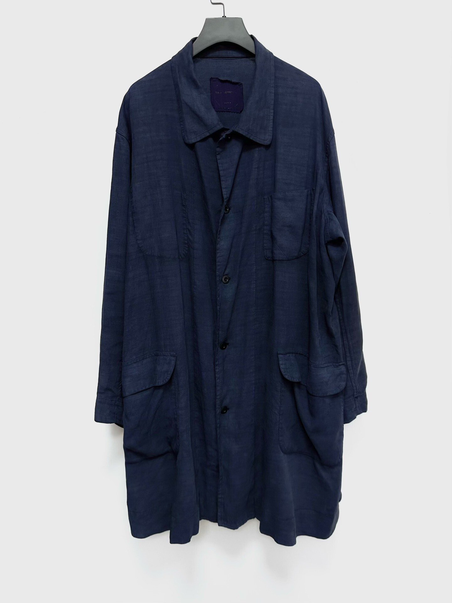 Chez VIDALENC Indigo Dyed Linen Coat