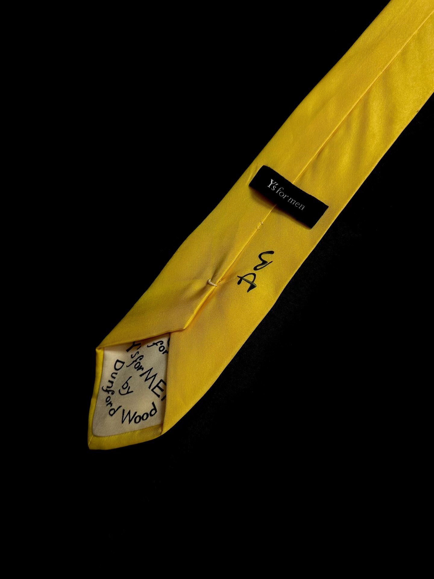 Yohji Yamamoto 90s Hand-painted Beauty Tie — back