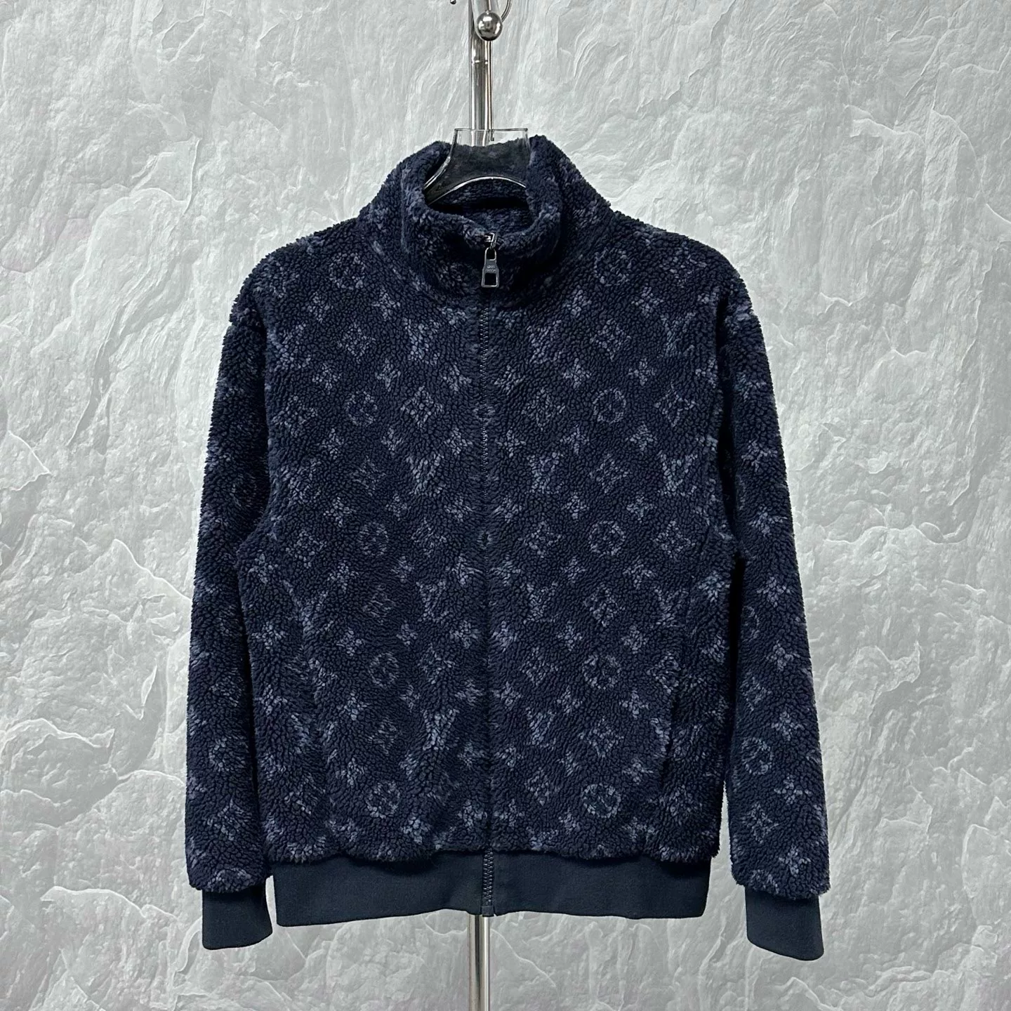 Louis Vuitton Dark Green Teddy Print Jacket XS