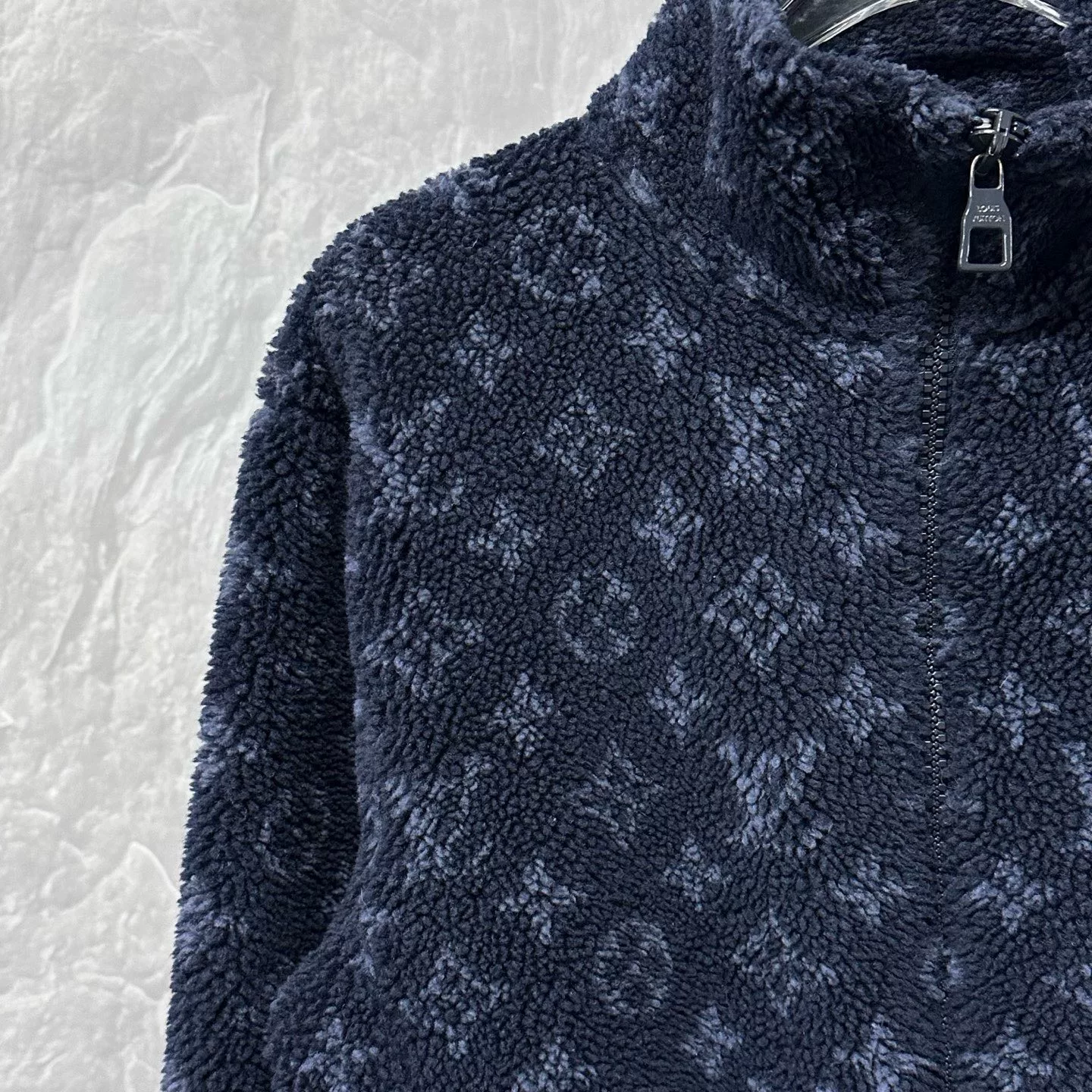Louis Vuitton Dark Green Teddy Print Jacket XS — detail