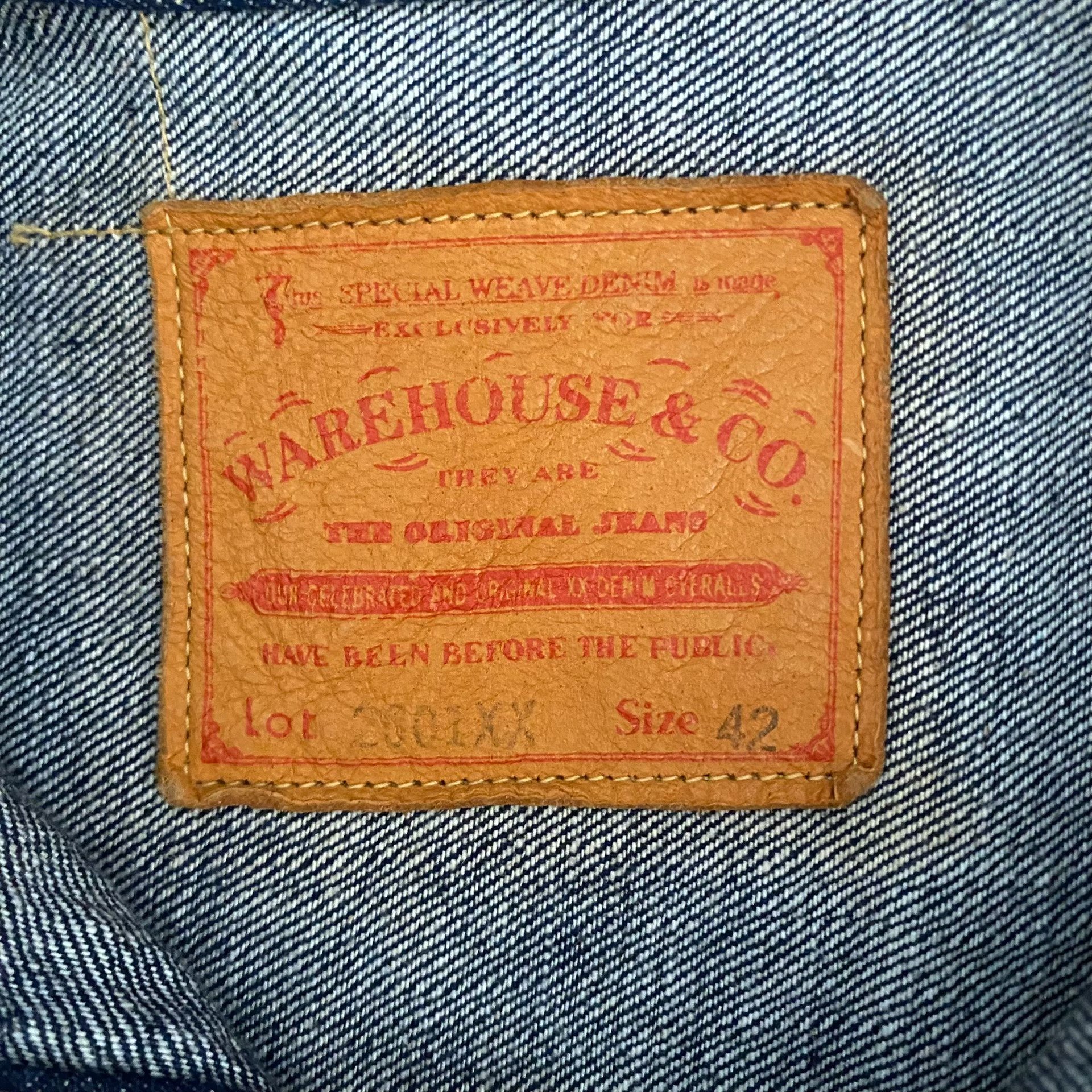 Warehouse 2001xx Natural Dye Denim Jacket — back
