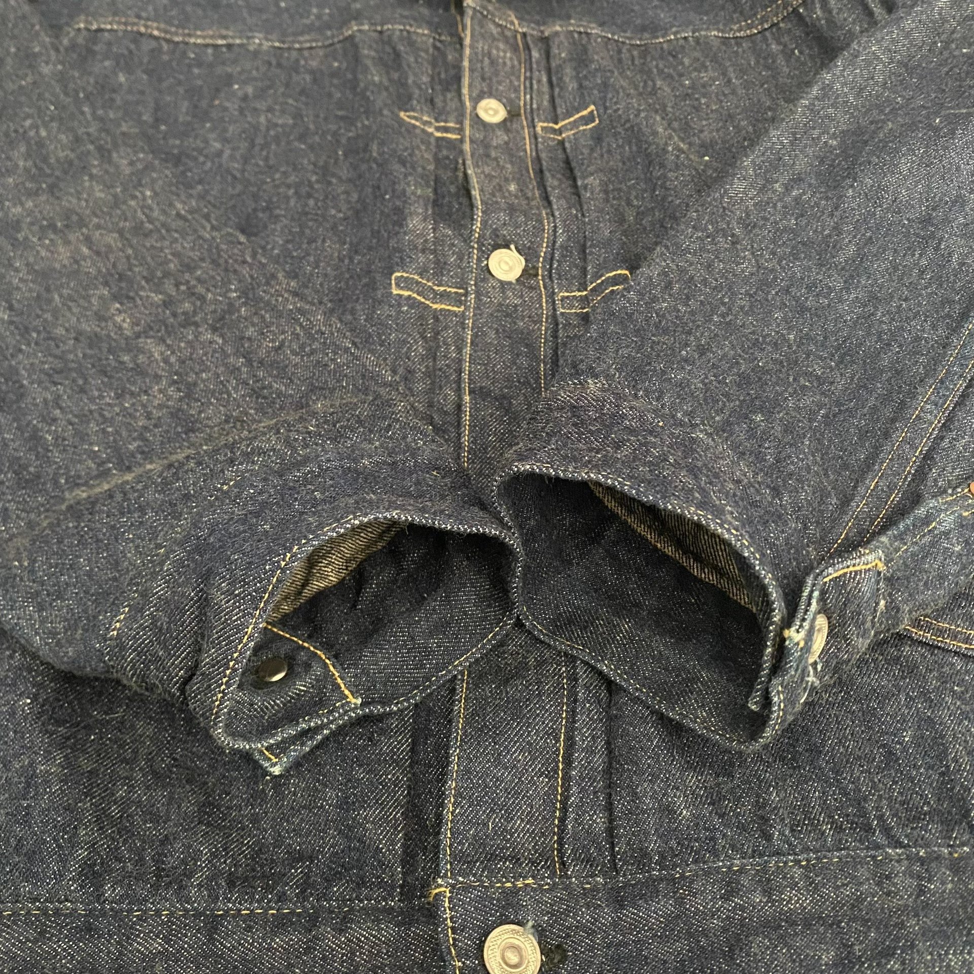 Warehouse 2001xx Natural Dye Denim Jacket — label
