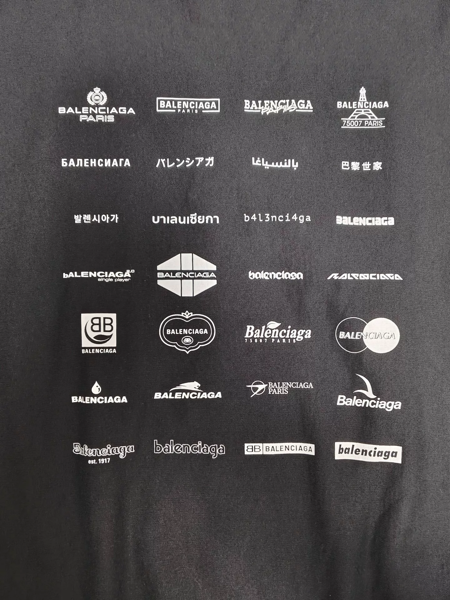 Balenciaga 23ss Archives All-Over Print Crewneck — back