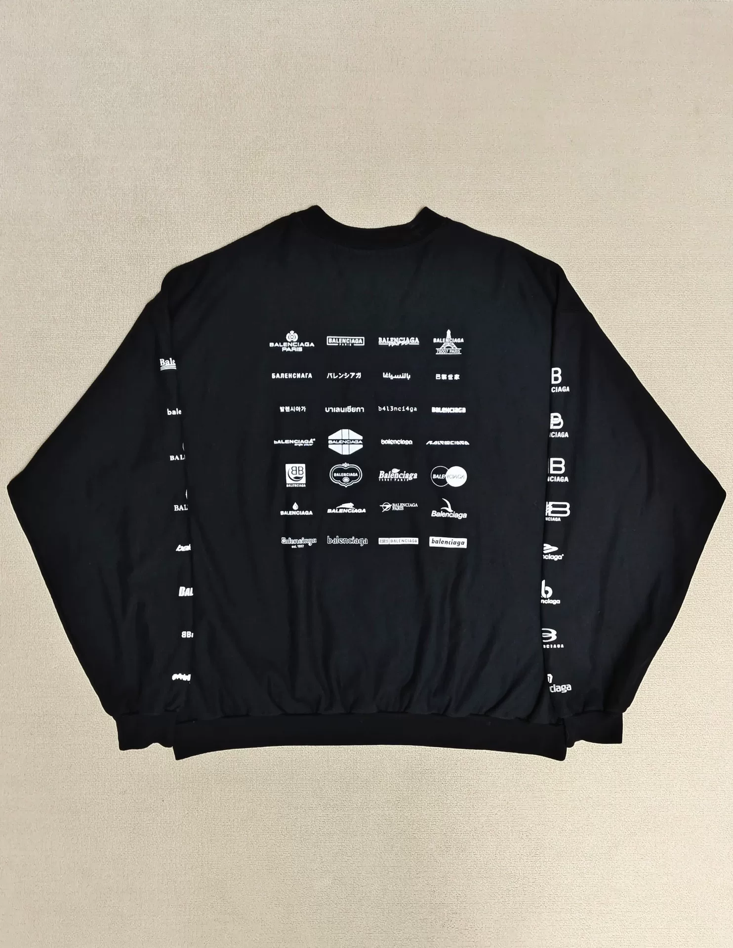 Balenciaga 23ss Archives All-Over Print Crewneck — front