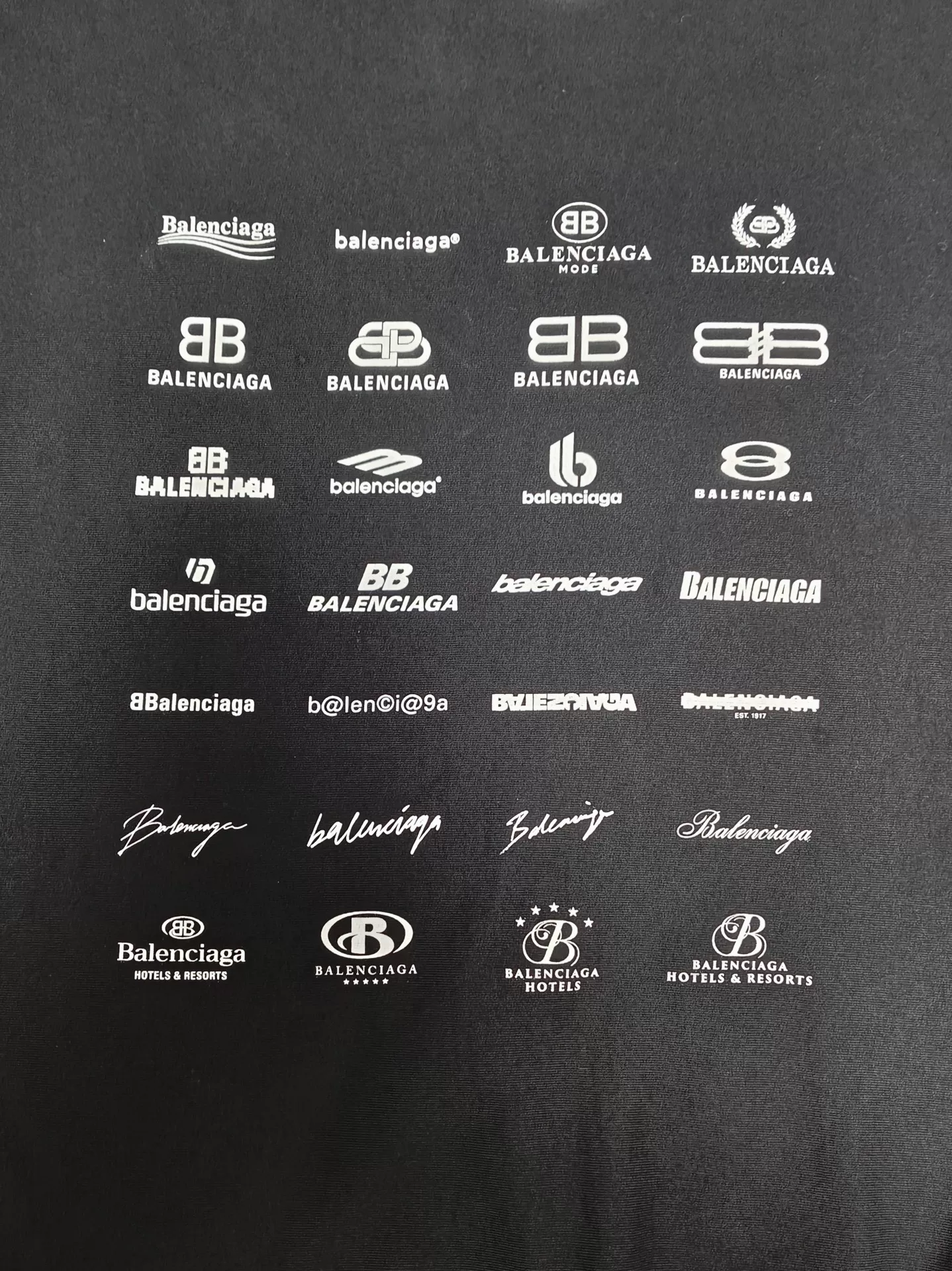 Balenciaga 23ss Archives All-Over Print Crewneck — detail