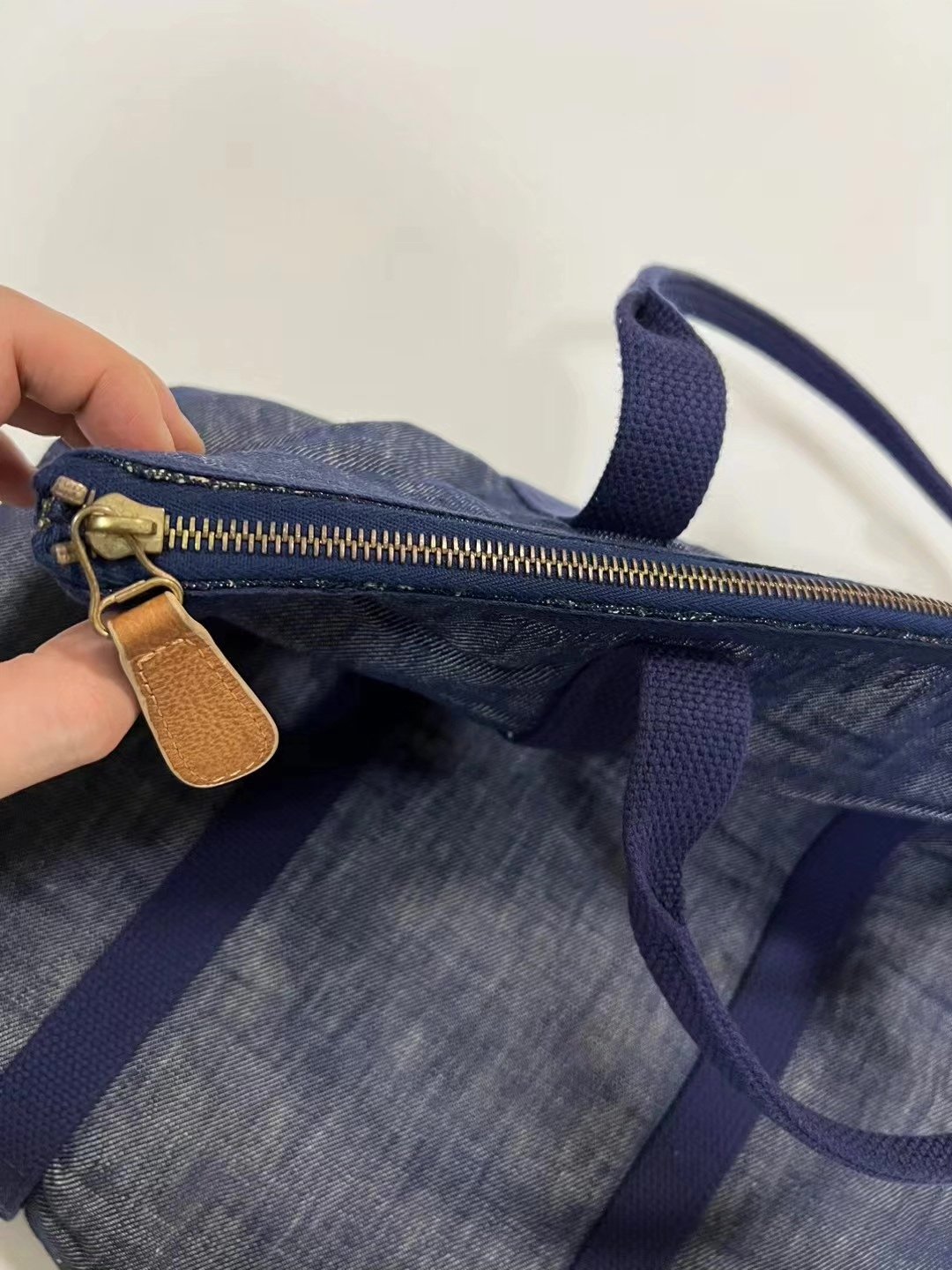 visvim 14ss Nimes Soft Denim Tote — label