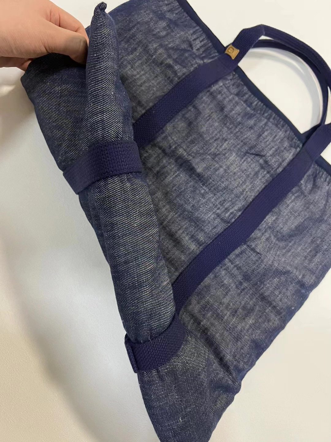 visvim 14ss Nimes Soft Denim Tote — detail