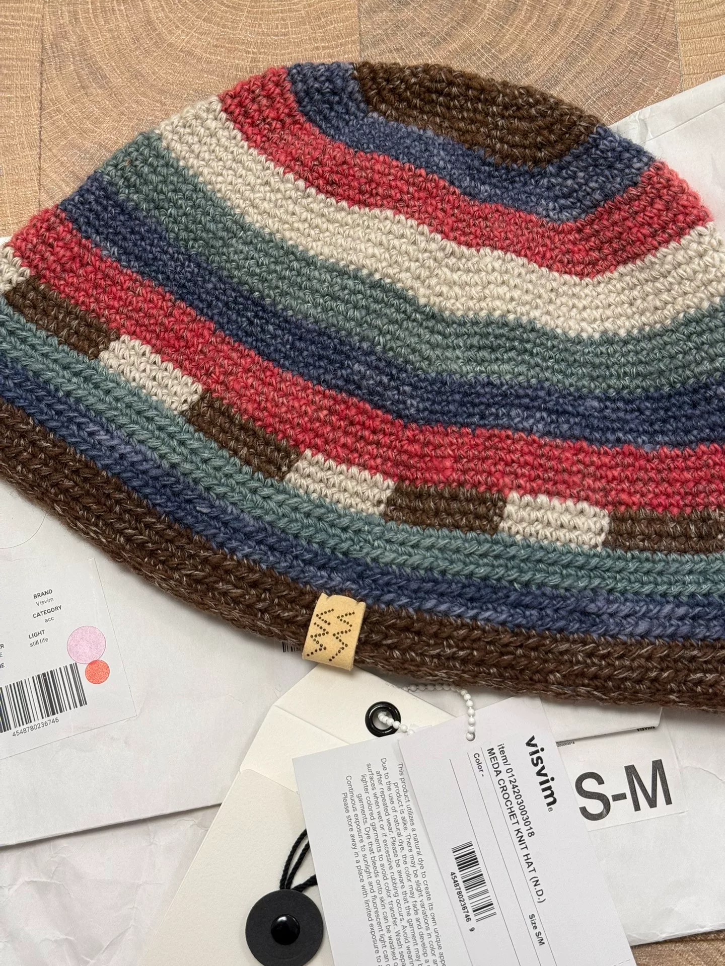 VISVIM 24aw Meda Crochet Knit Hat — detail