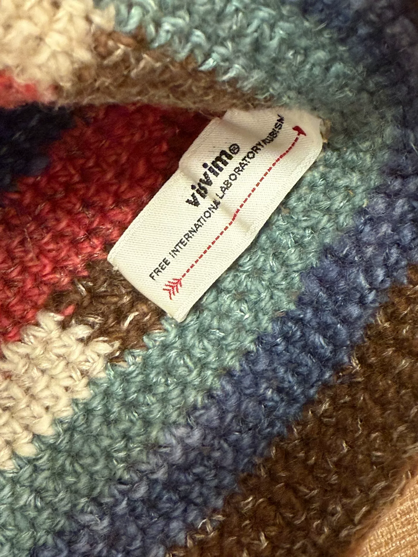 VISVIM 24aw Meda Crochet Knit Hat — label