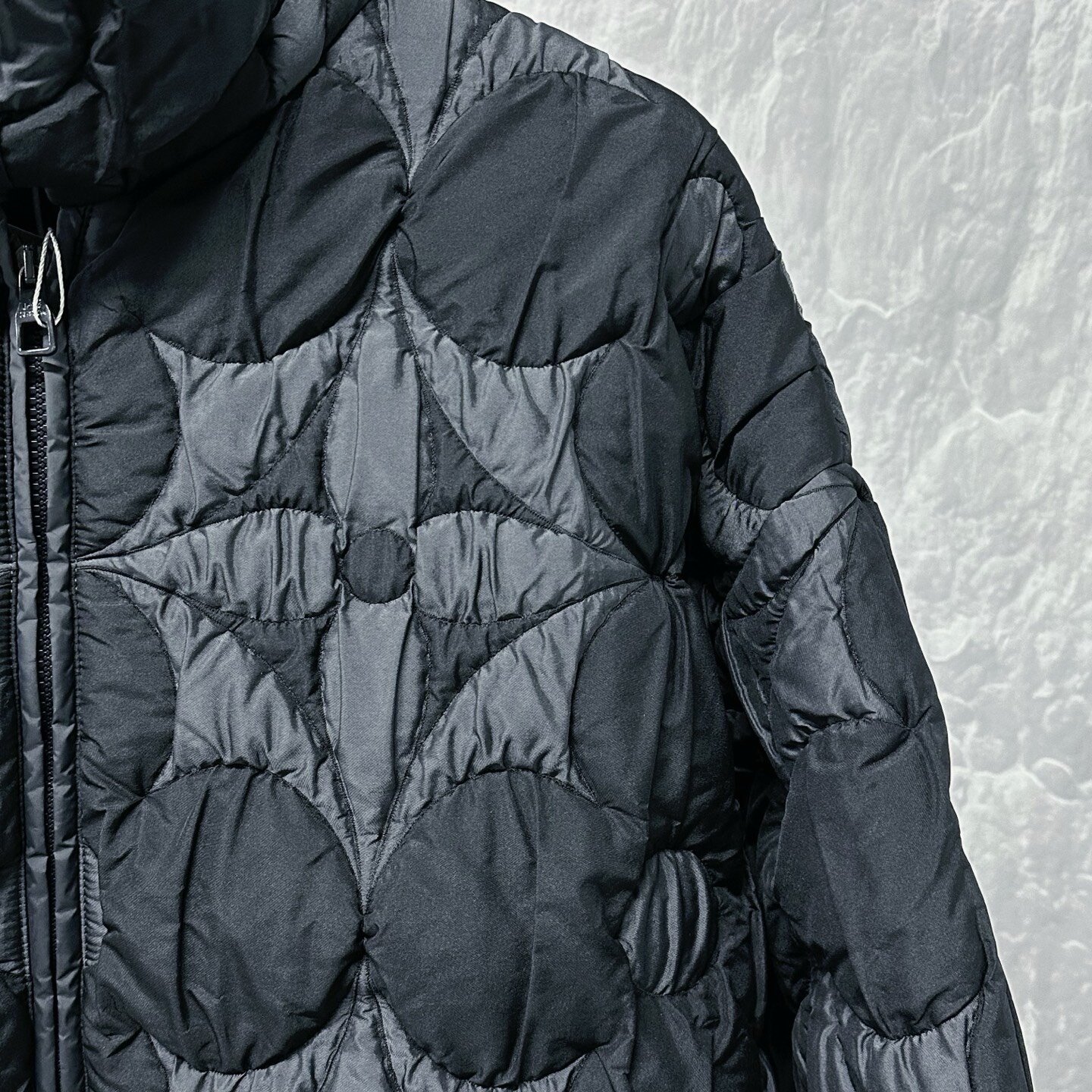 Louis Vuitton Quilted Stand Collar Padded Coat — detail