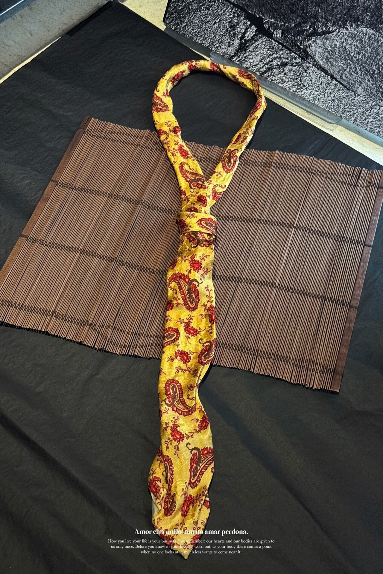 Yohji Yamamoto 90s Silk Paisley Tie