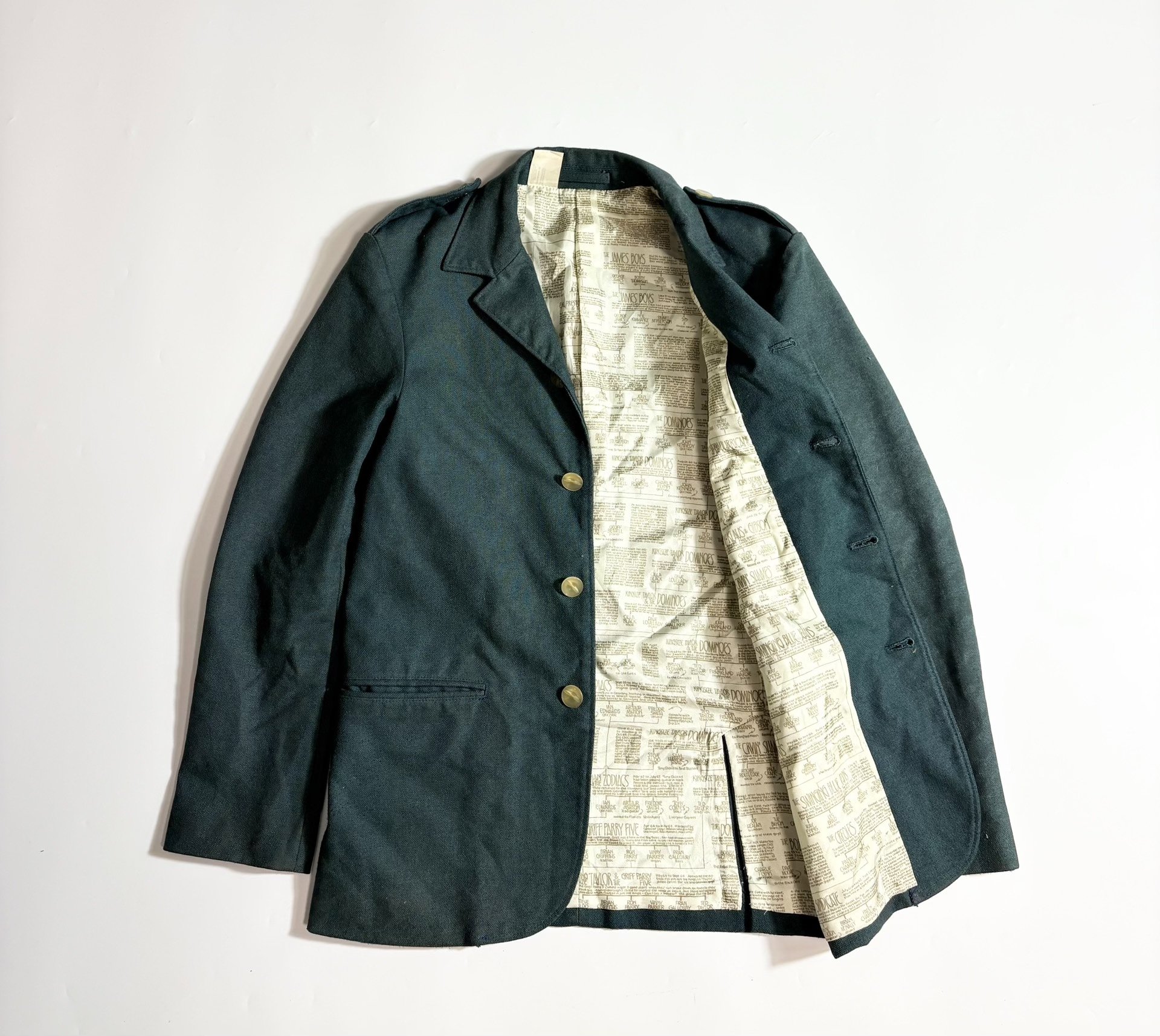 N.HOOLYWOOD Structured Green Jacket — front