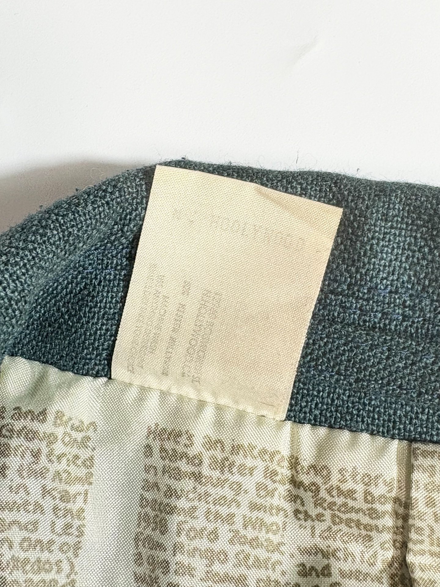 N.HOOLYWOOD Structured Green Jacket — label