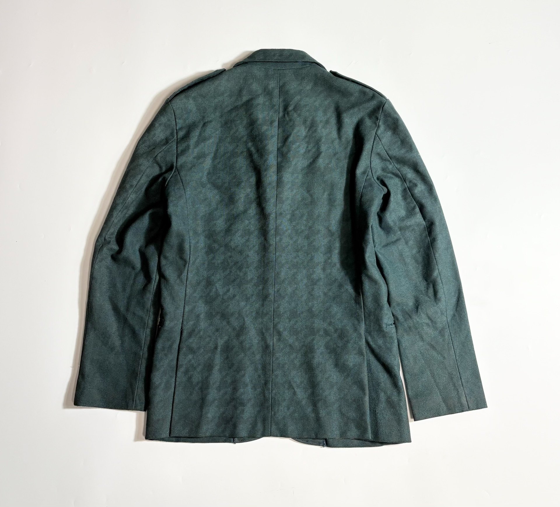 N.HOOLYWOOD Structured Green Jacket — detail