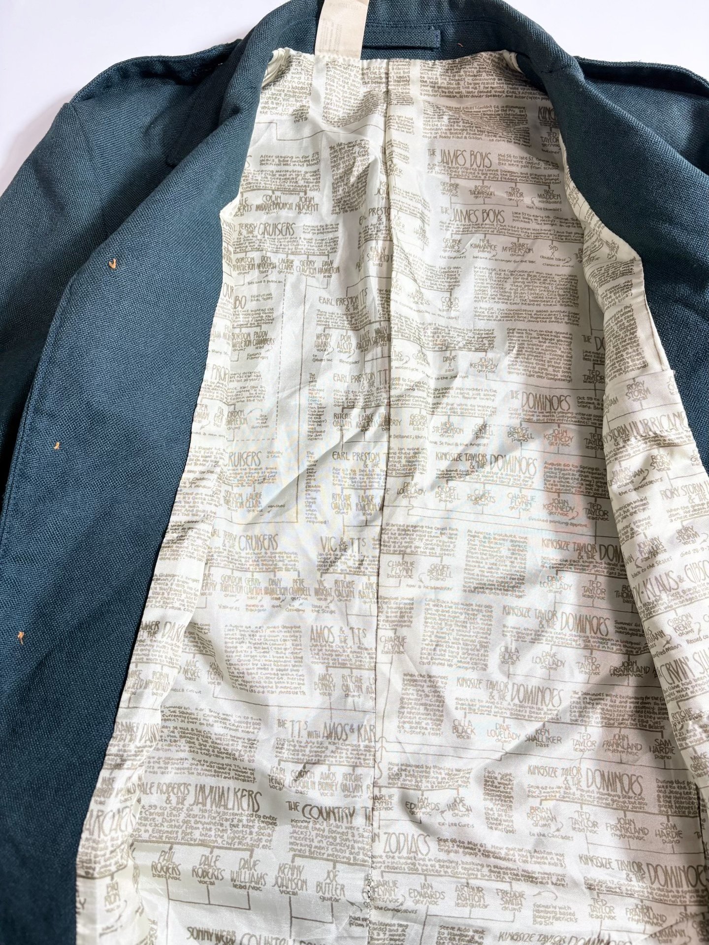 N.HOOLYWOOD Structured Green Jacket — back