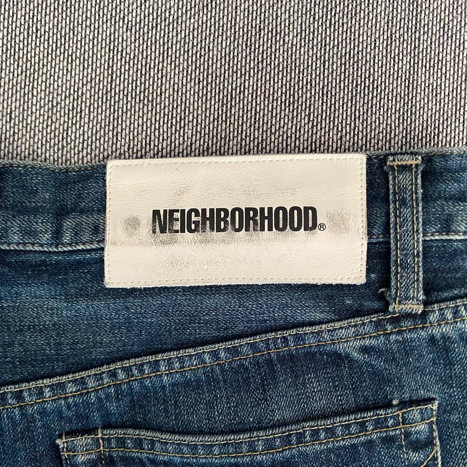 Neighborhood 23AW Basic Washed Jeans — back