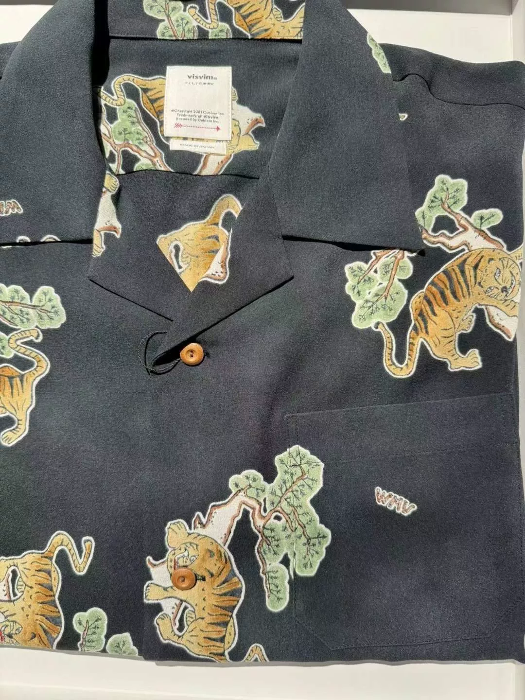 Visvim 24SS Copa Silk Tiger Shirt — detail