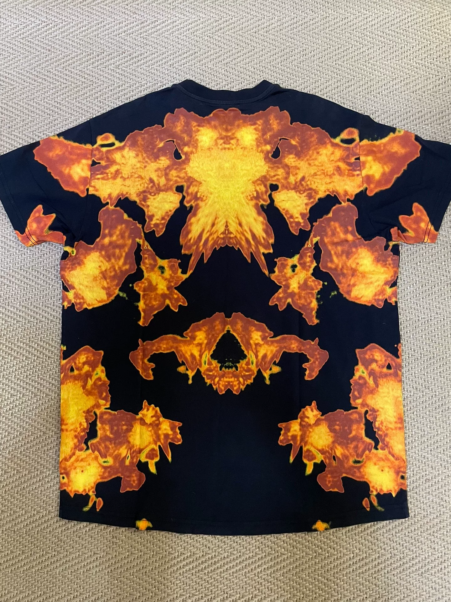 Givenchy Flame Print Short Sleeve T-Shirt — front