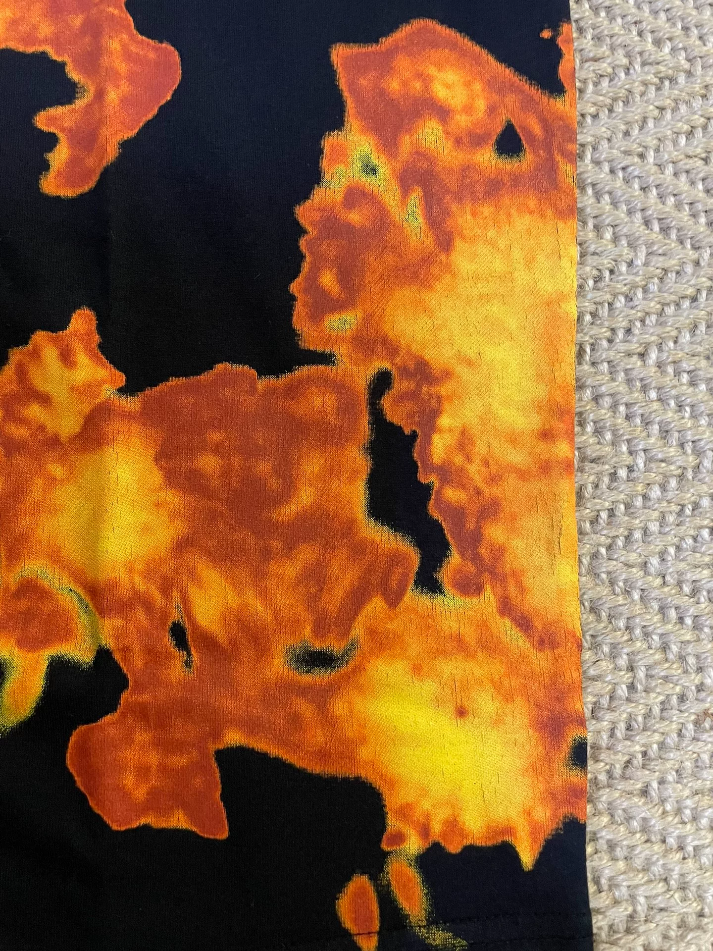 Givenchy Flame Print Short Sleeve T-Shirt — back