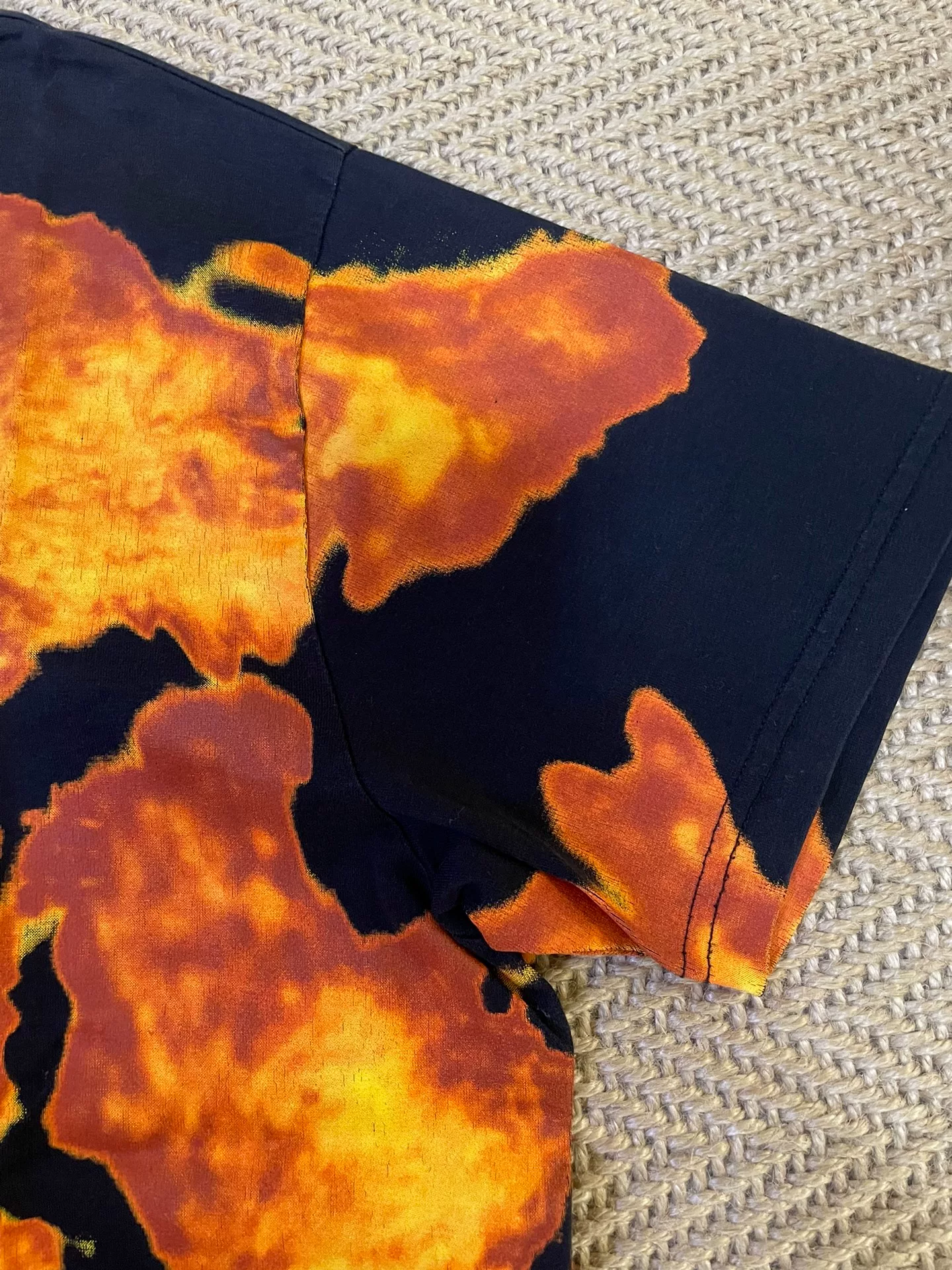 Givenchy Flame Print Short Sleeve T-Shirt — detail