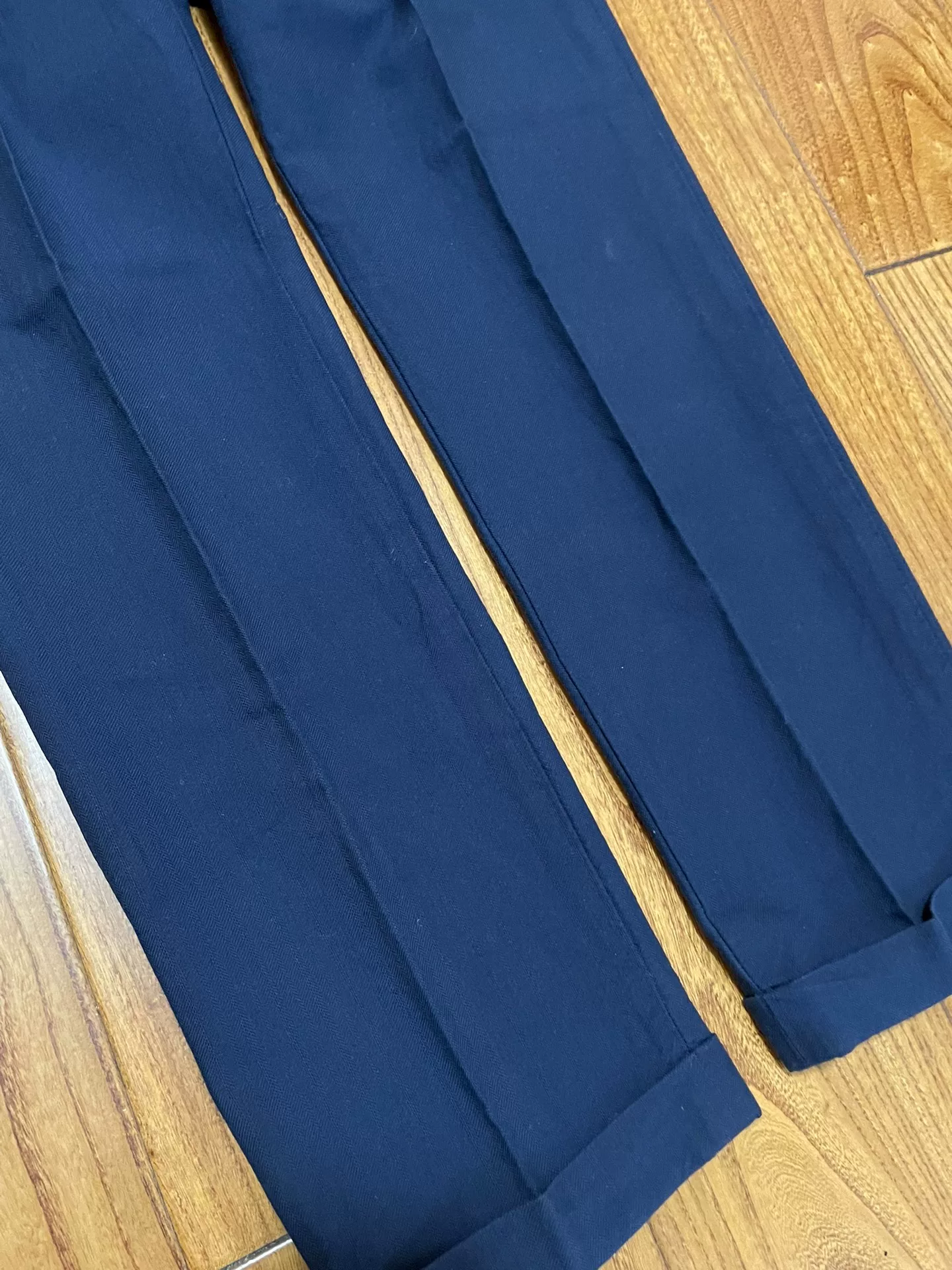 VISVIM HIGH-WATER PLEAT PANTS — back