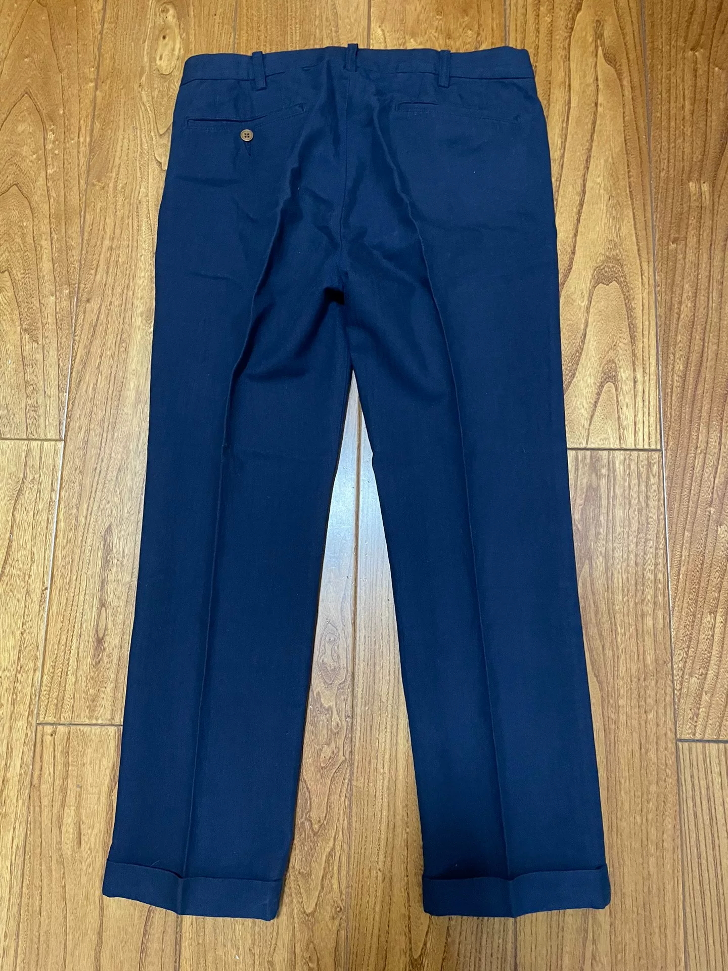 VISVIM HIGH-WATER PLEAT PANTS — front