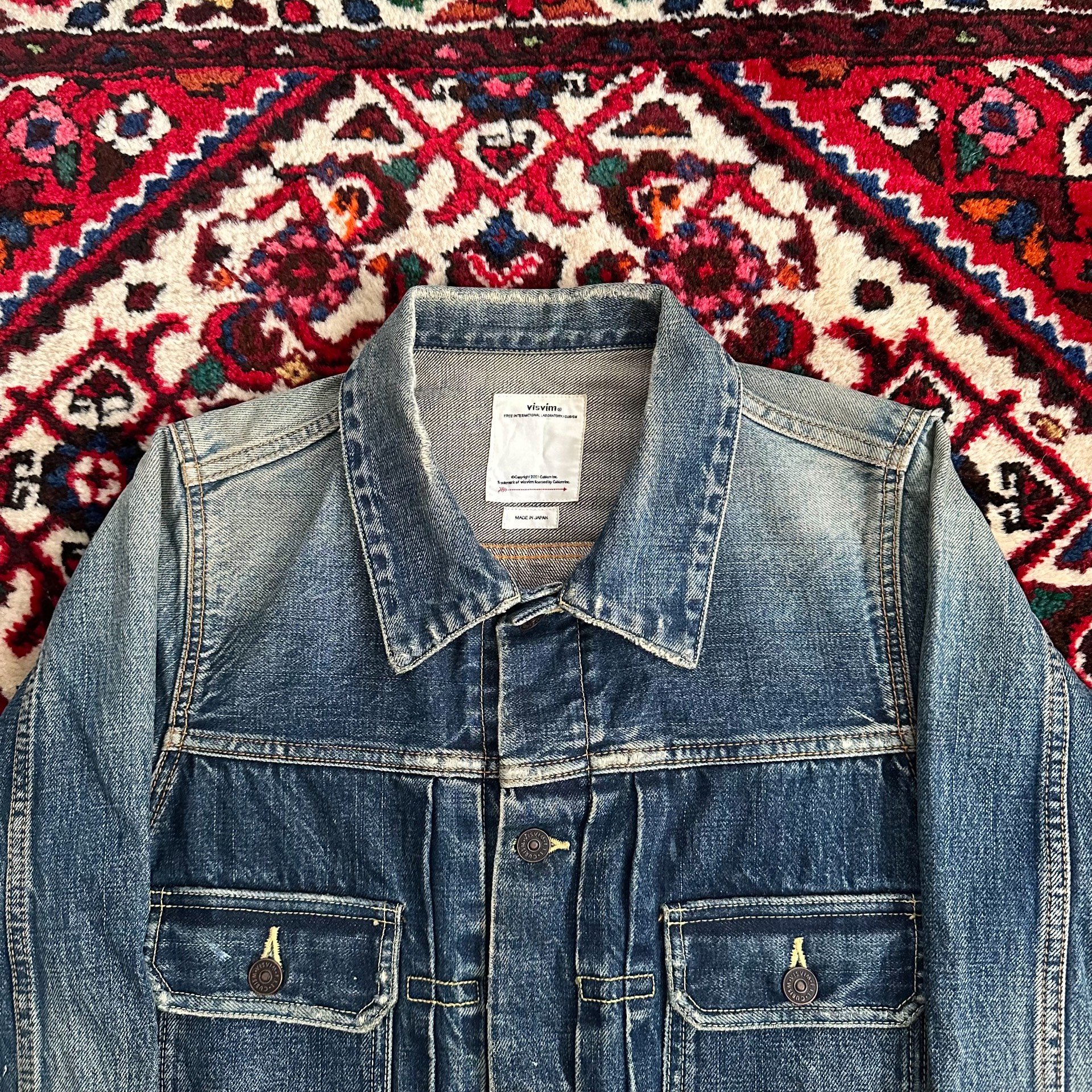 VISVIM 18aw 101 JUMBO Denim Jacket — back