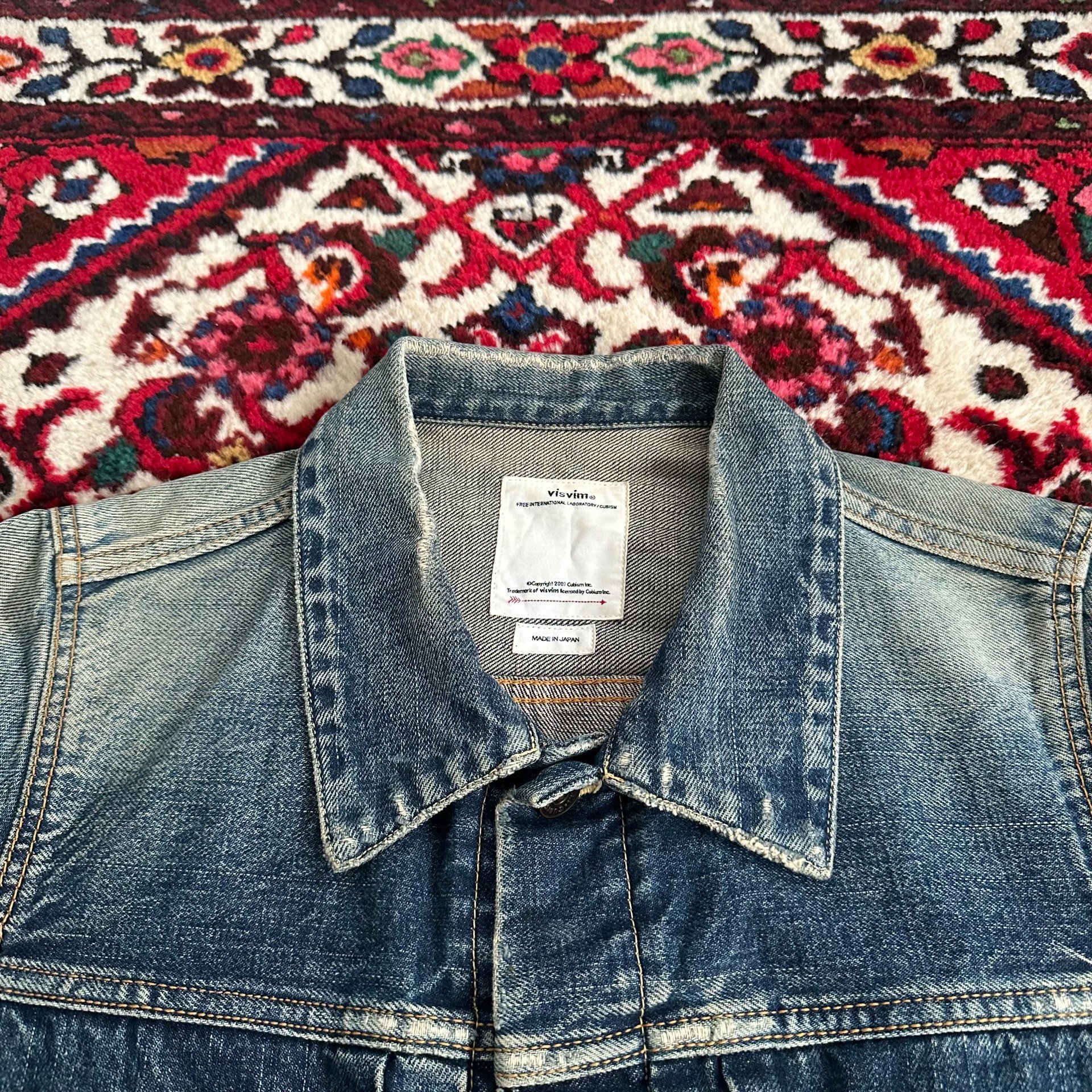 VISVIM 18aw 101 JUMBO Denim Jacket — label