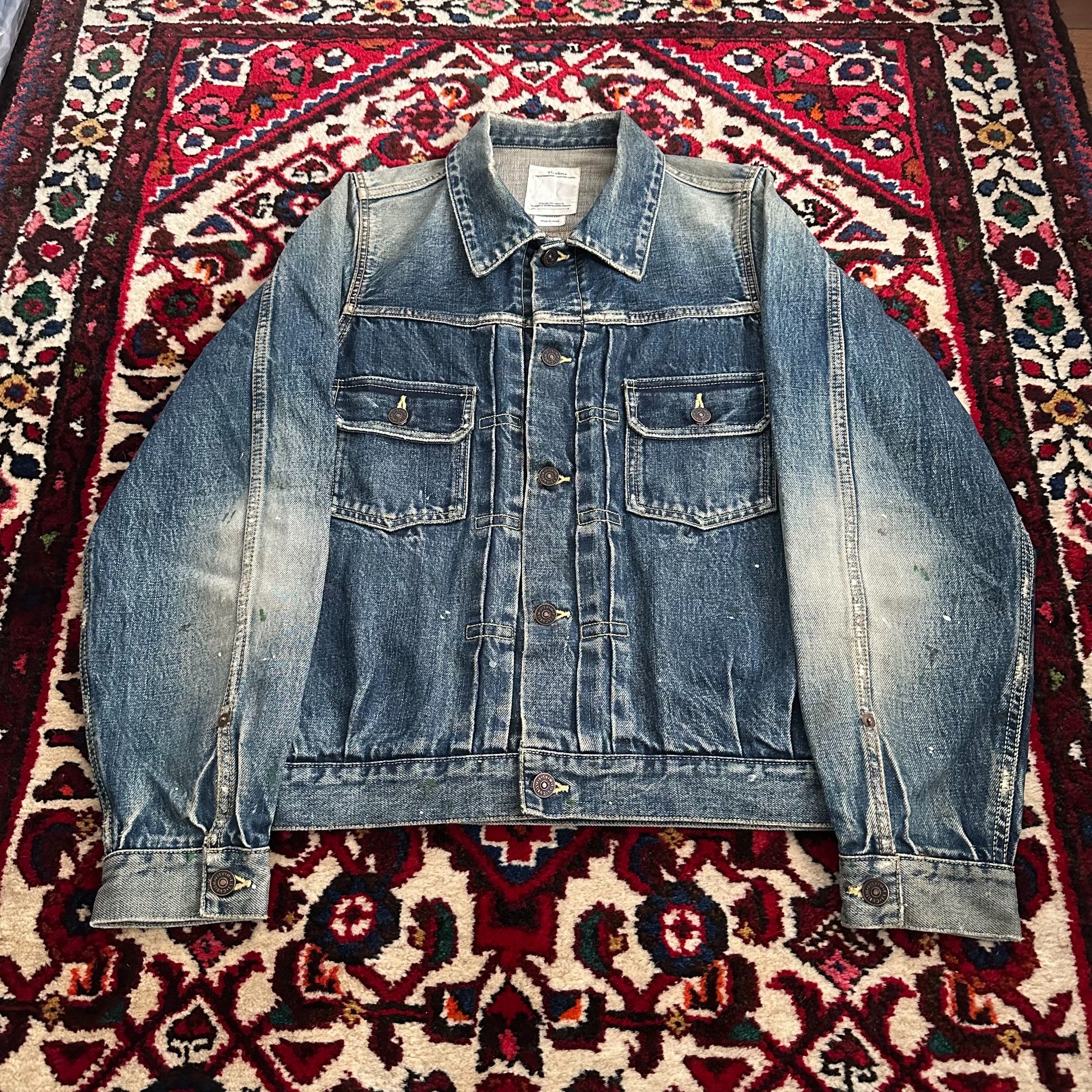 VISVIM 18aw 101 JUMBO Denim Jacket — front